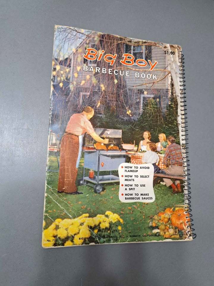 Vintage 1957 Big Boy Barbeque Book