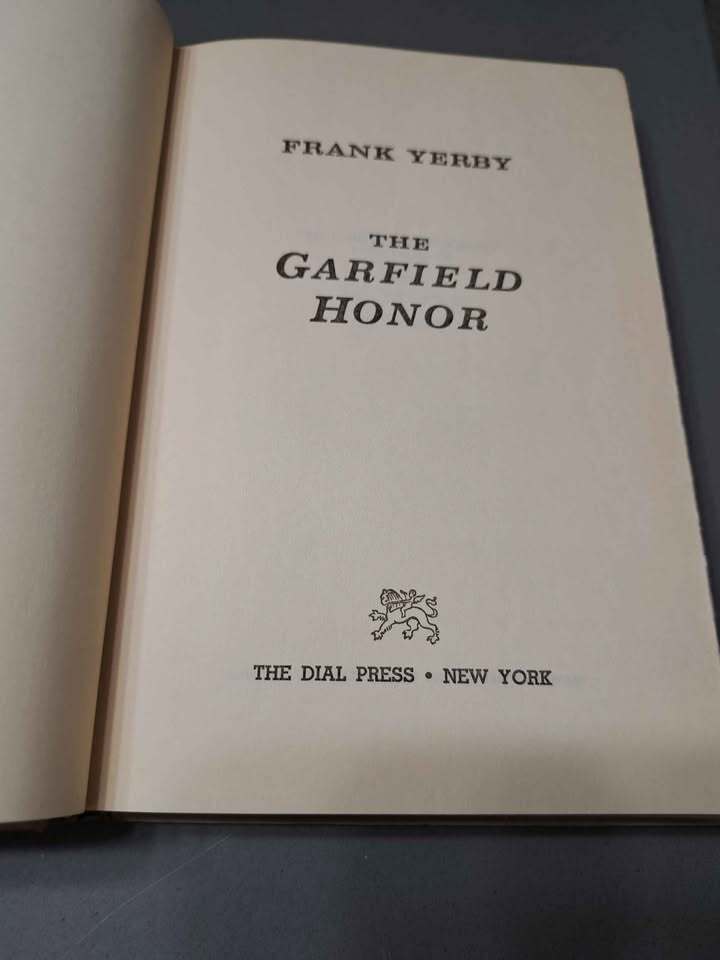 Vintage 1961 first edition of The Garfield Honor by Frank Yerby (hardcover)