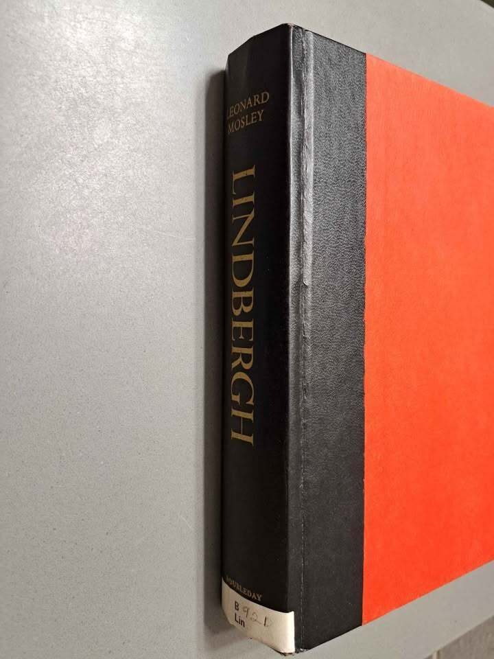 Vintage 1976 American aviator Charles Lindbergh: A Biography by Leonard Mosley (hardcover)