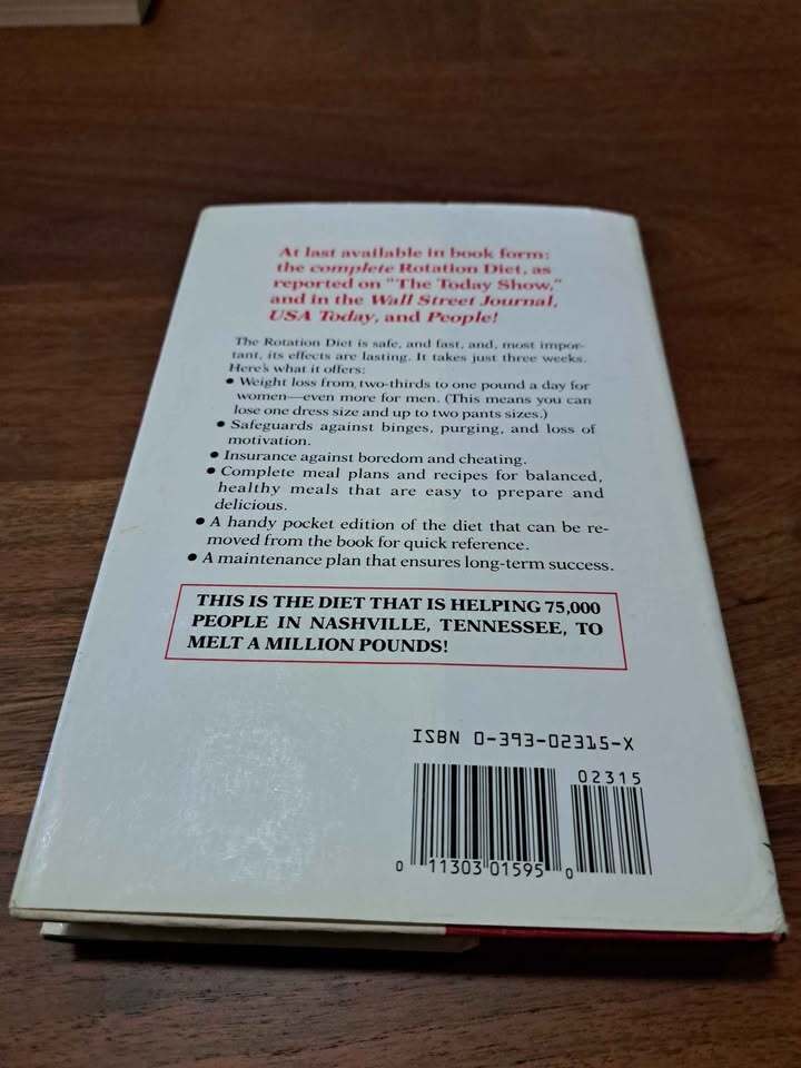 Vintage 1986 The Rotation Diet by Martin Katahn Ph.D.