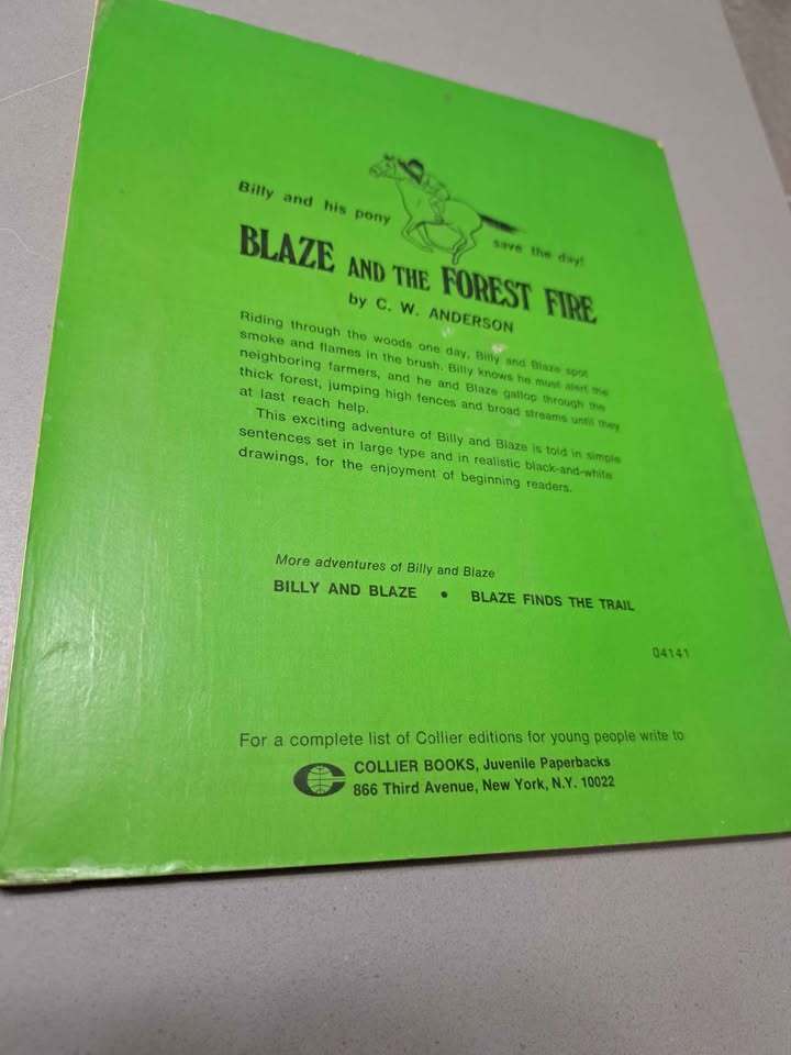 Vintage 1972 edition of Blaze and the Forest Fire