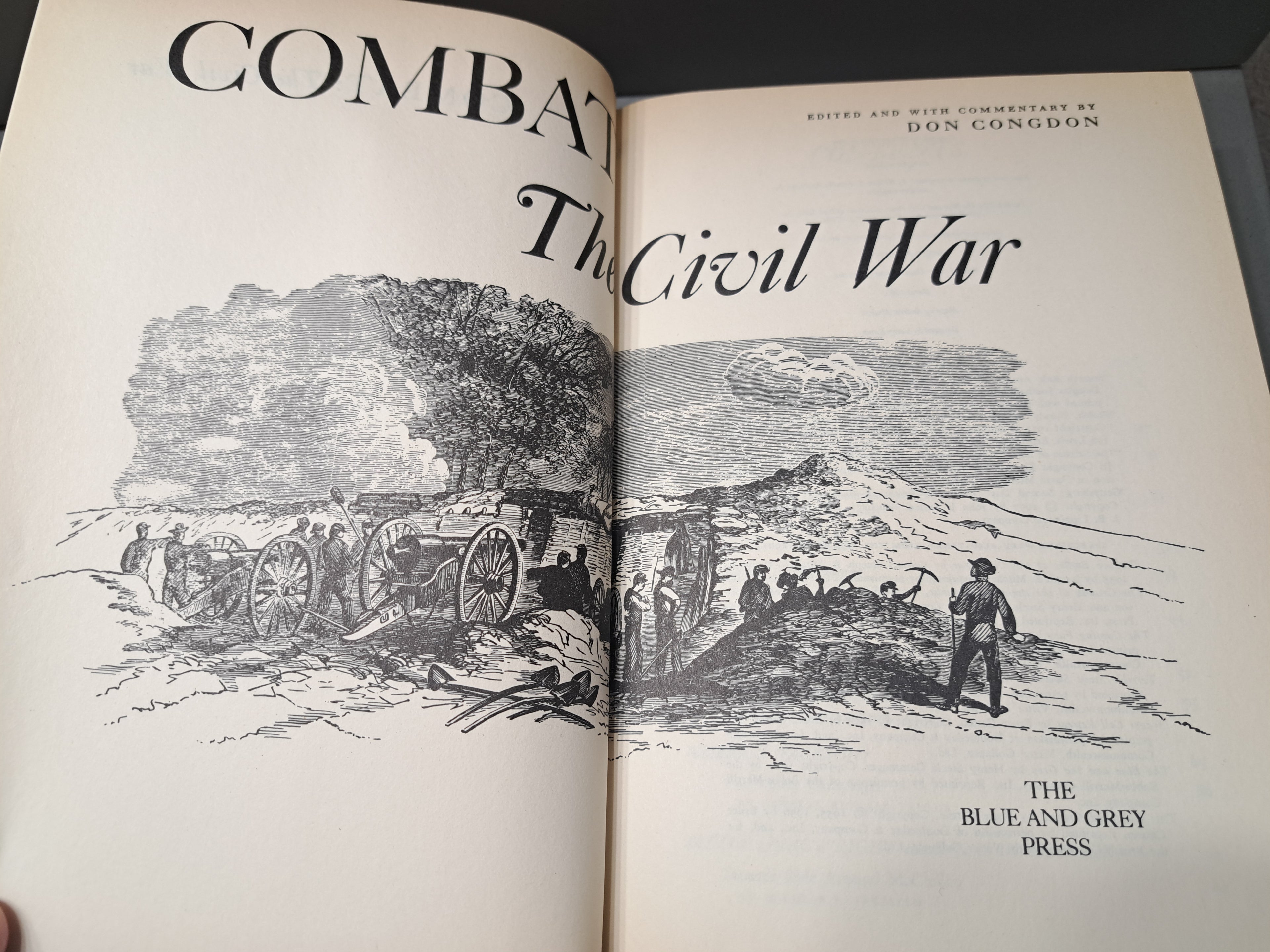 Vintage 1985 edition of Combat: The Civil War by Don Congdon