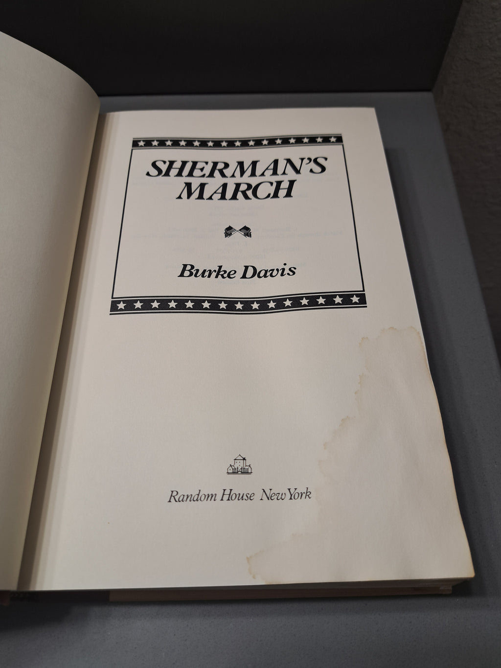 Vintage 1980 first edition of Sherman's March by Burke Davis