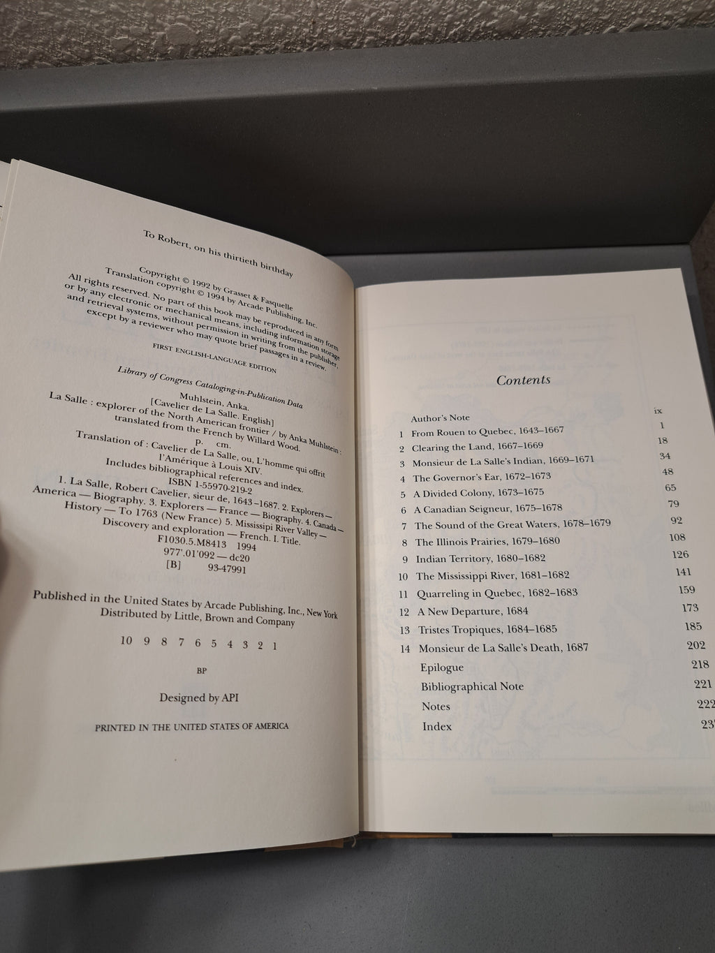 La Salle - Explorer of the North American Frontier by Anka Muhlstein