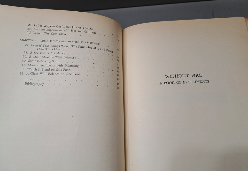 Vintage 1946 first edition of Without Fire: A Book of Experients by Marian E Baer