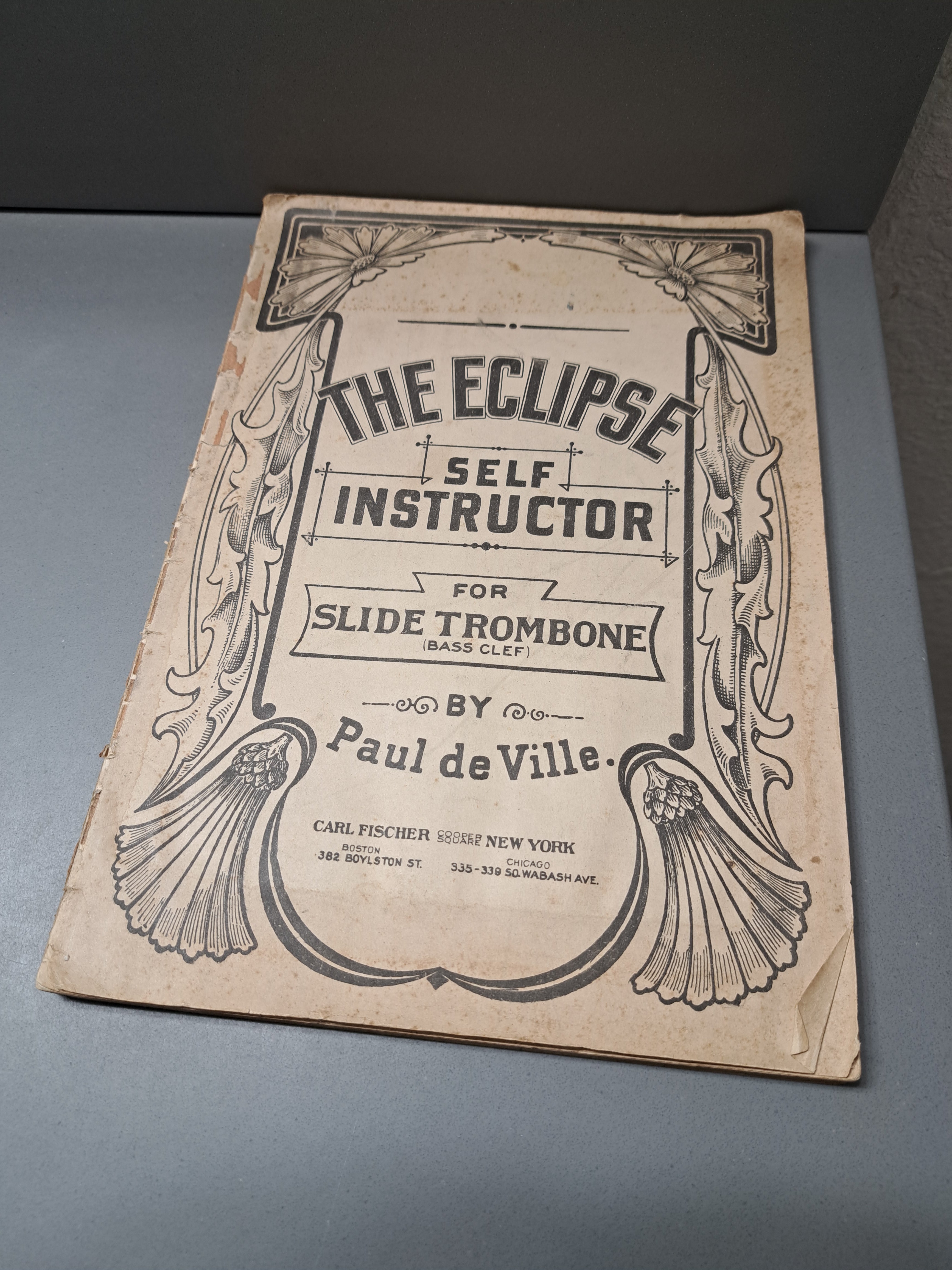 Vintage The Eclipse: Self Instructor for Slide Trombone by Paul de Ville