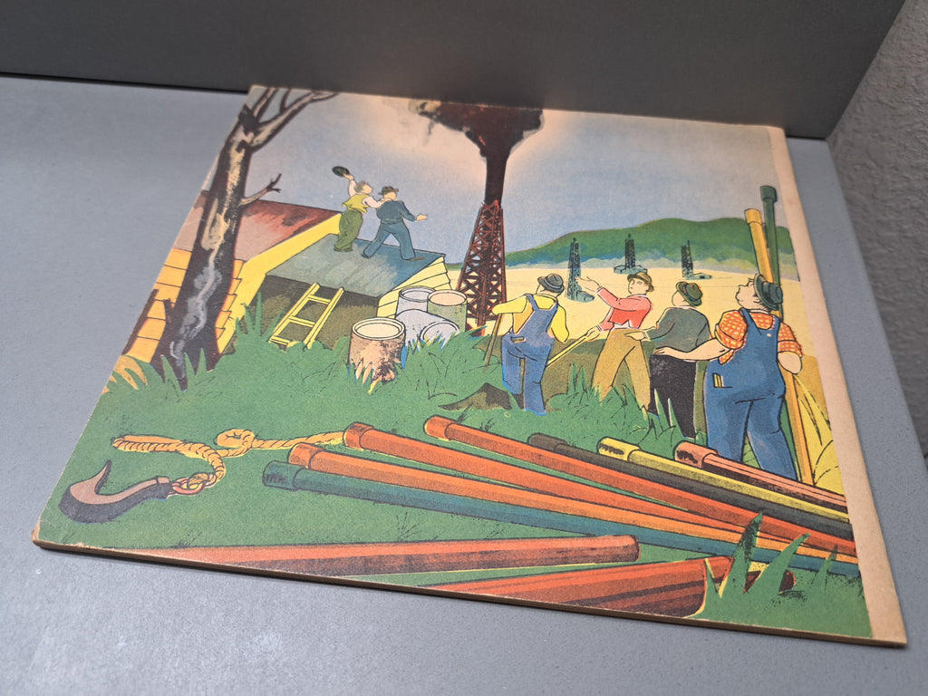Vintage 1937 Oil comes to Us by Rose Wyler & Warren W McSpadden