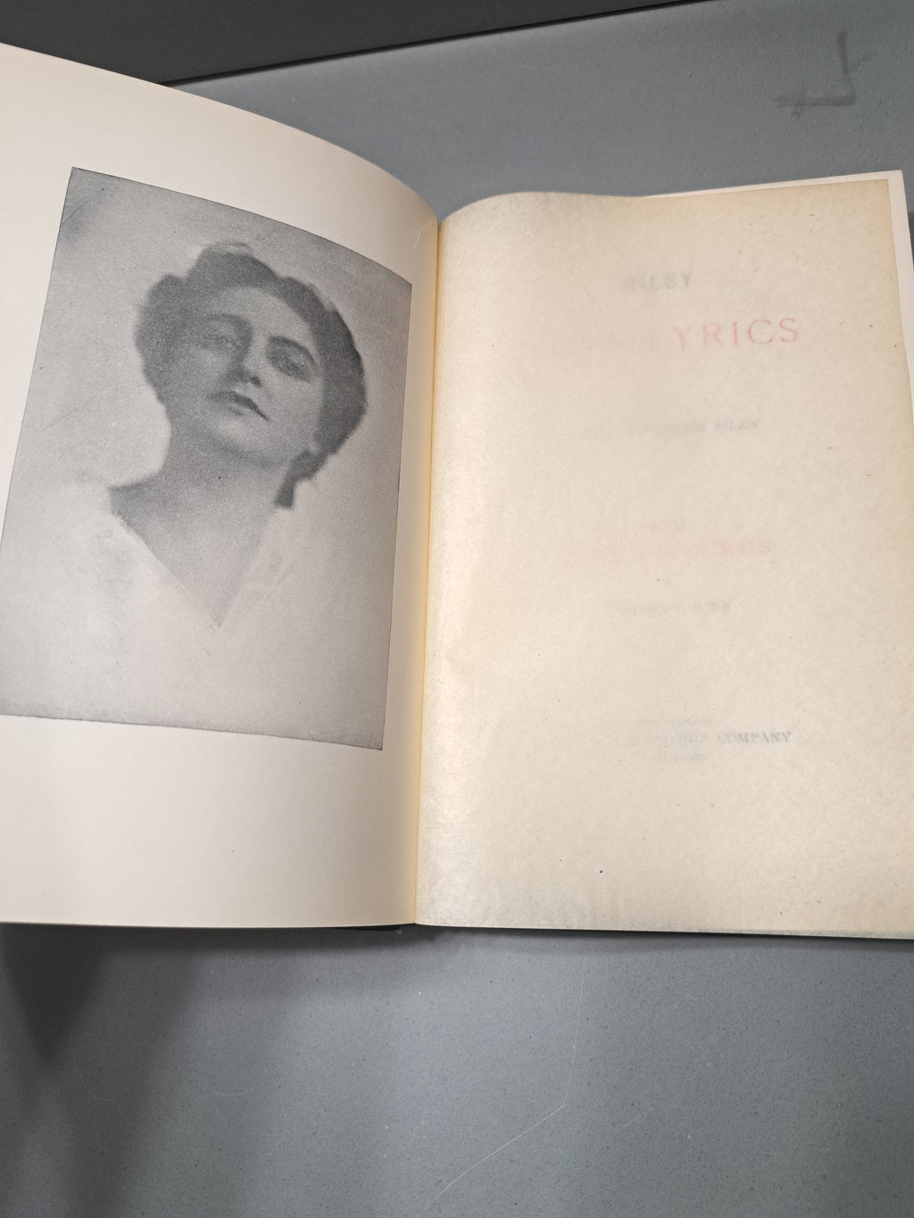 Vintage 1905 edition of Riley Love-Lyrics by James Whitcomb Riley with Life Pictures by William E Dyer