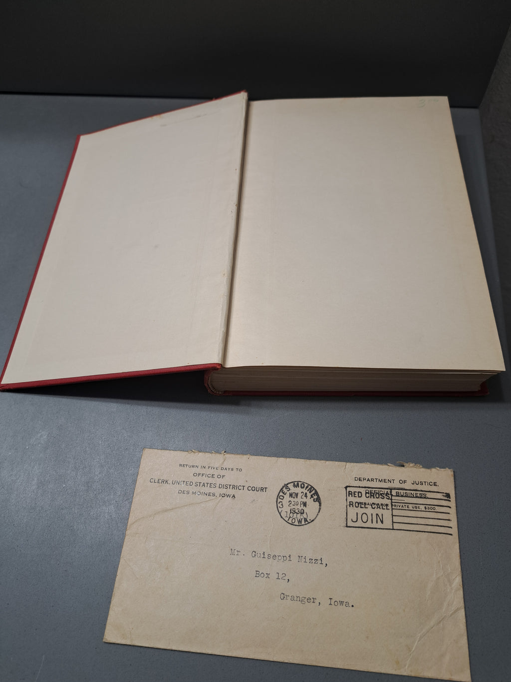 Vintage 1928 Iowa Official Register 1927-1928