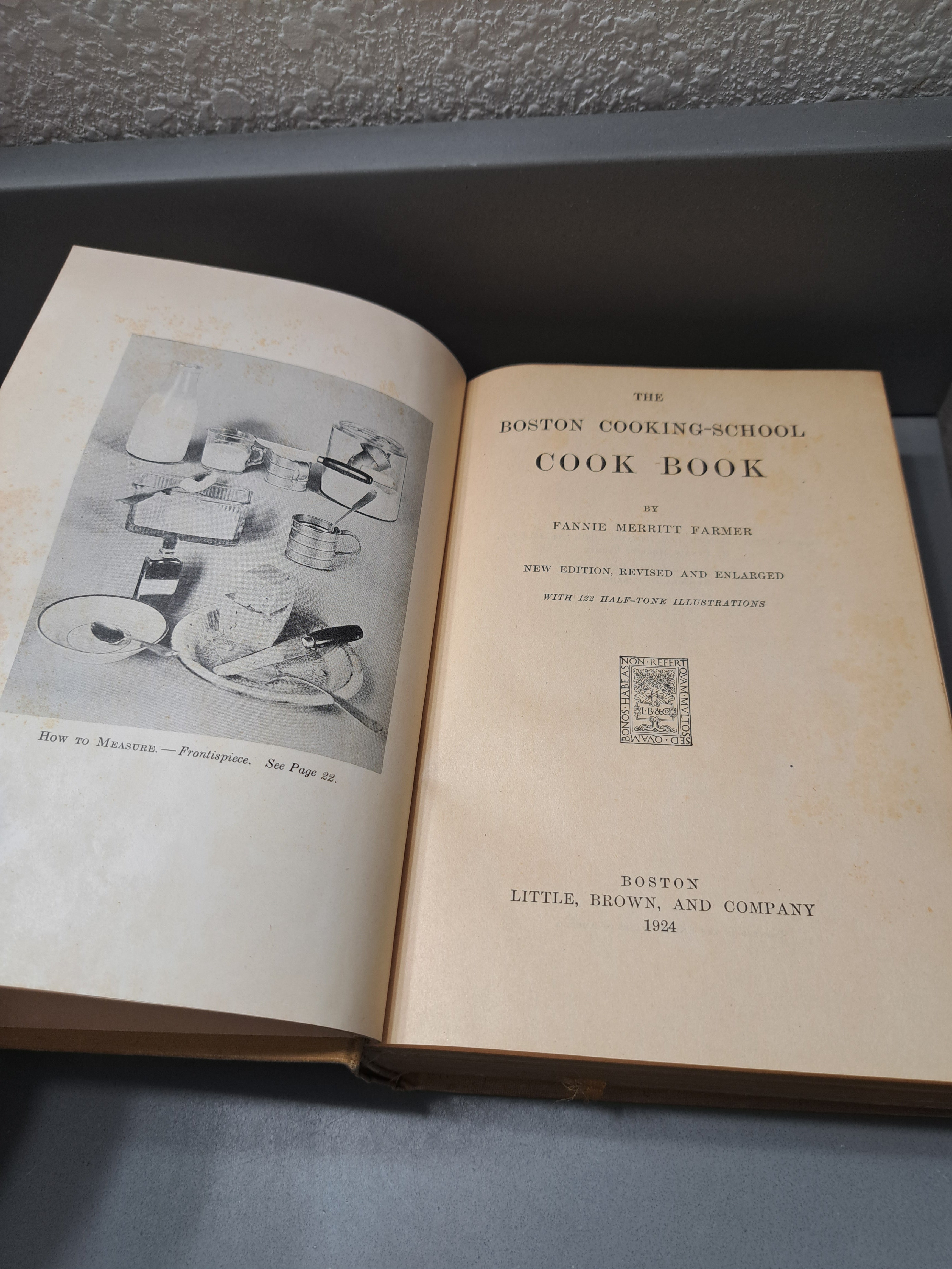 Vintage 1924 The Boston Cooking-School Cook Book by Fannie Merritt Farmer