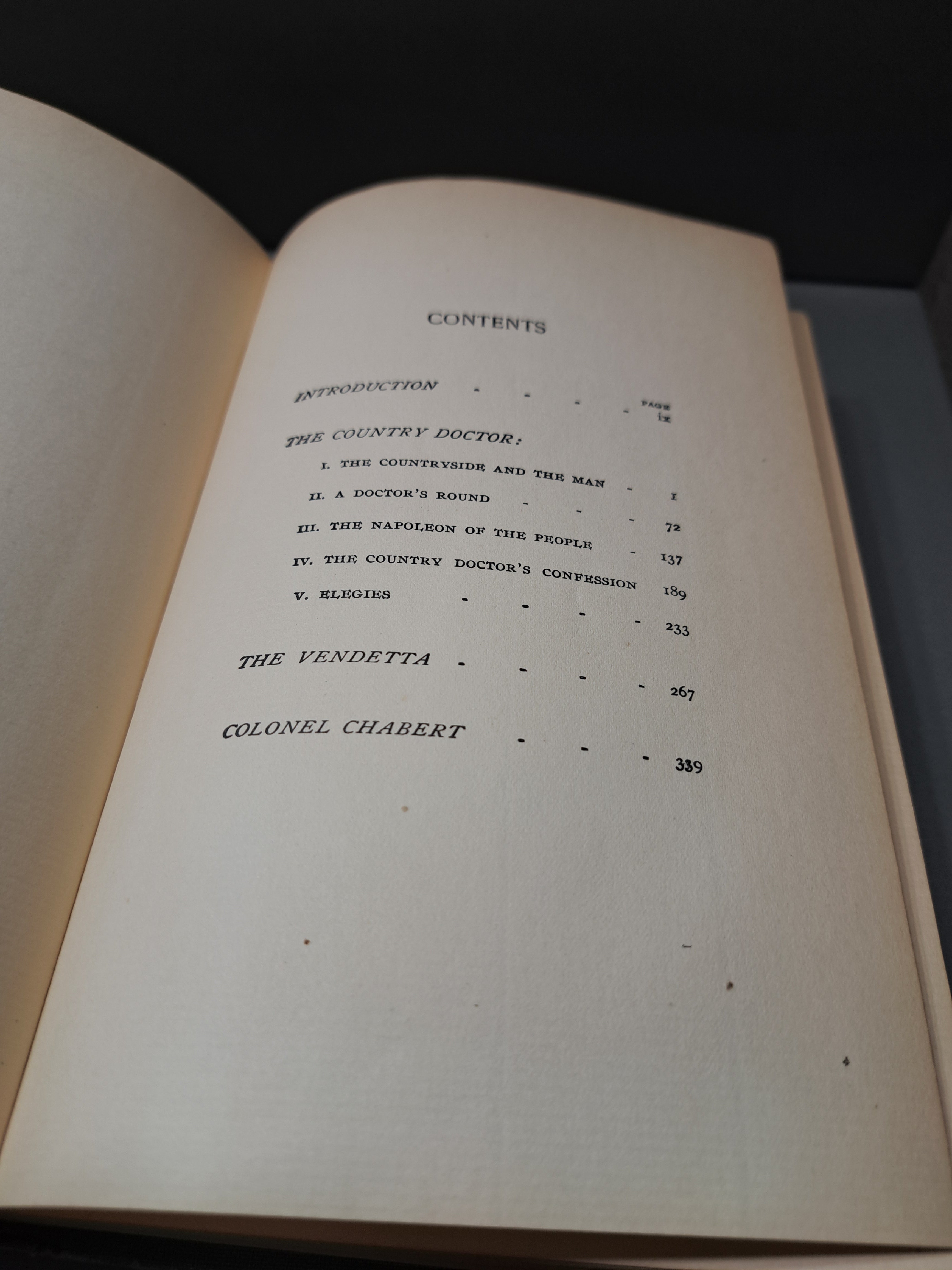 Vintage 1906 The Country Doctor: The Vendetta Colonel Chabert Balzac's Works Volume VI