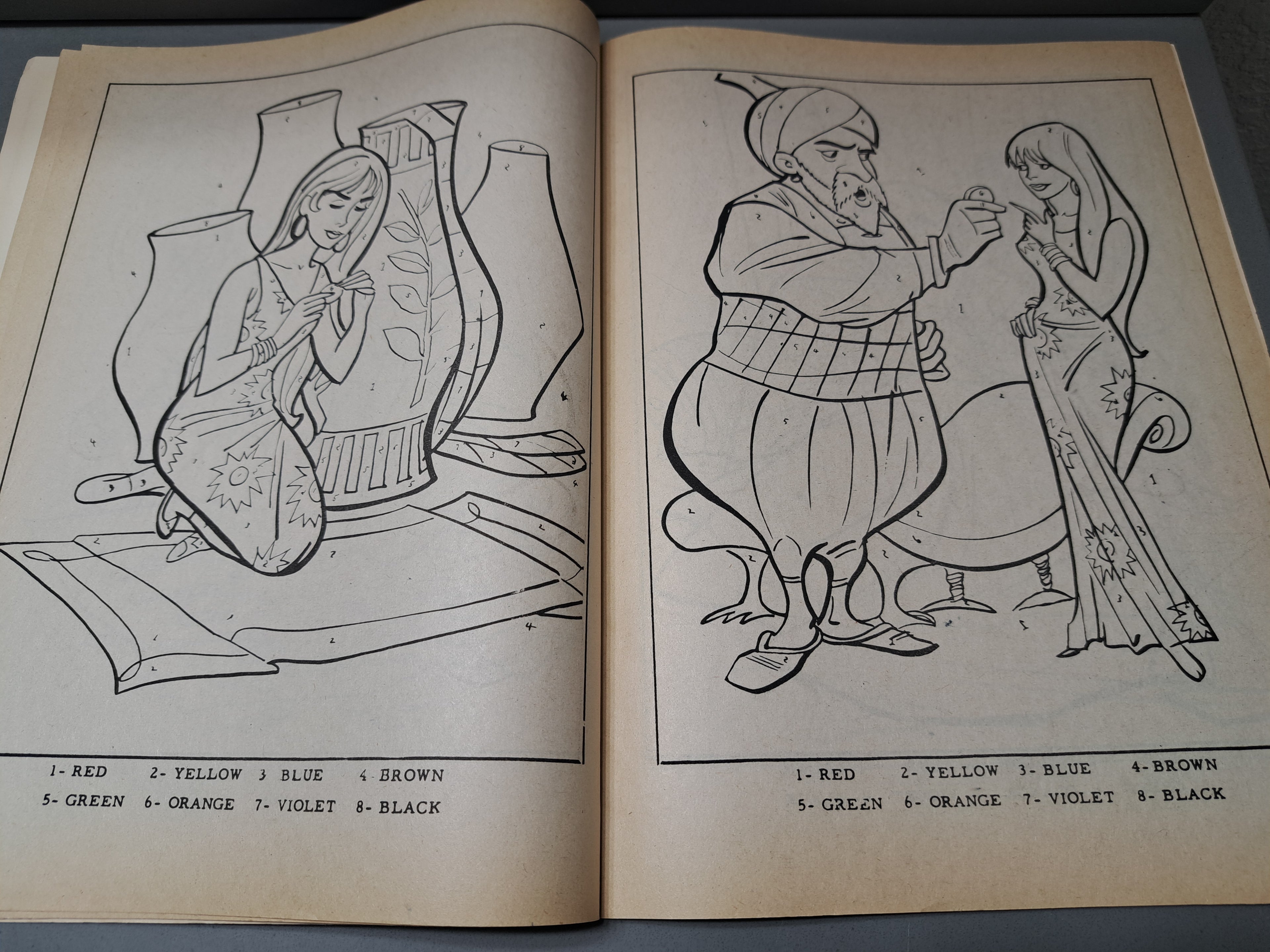 Vintage Color by Number: Ali Baba and the Forty Thieves