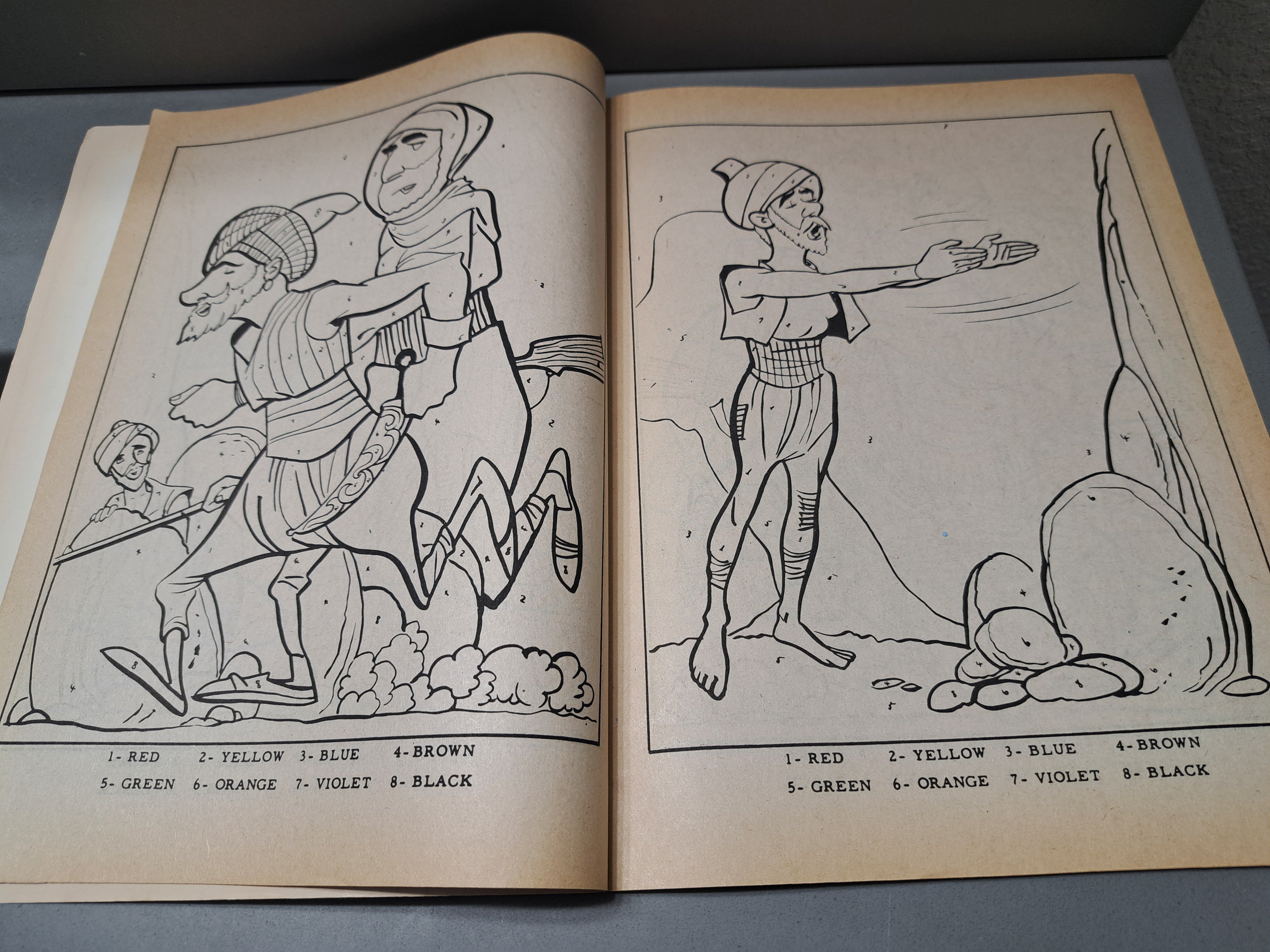 Vintage Color by Number: Ali Baba and the Forty Thieves