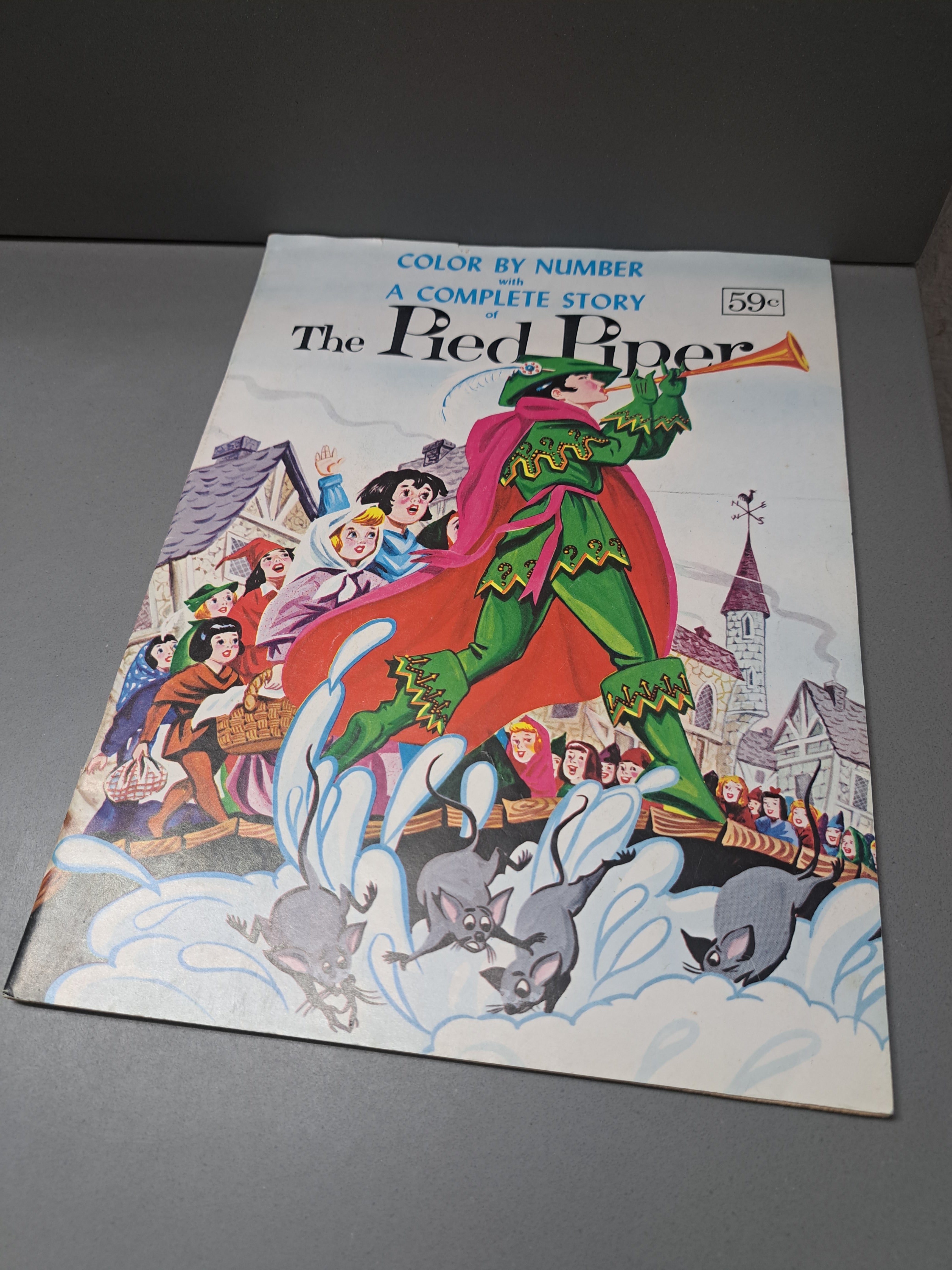 Vintage Color by Number: With a Complete Story of The Pied Piper