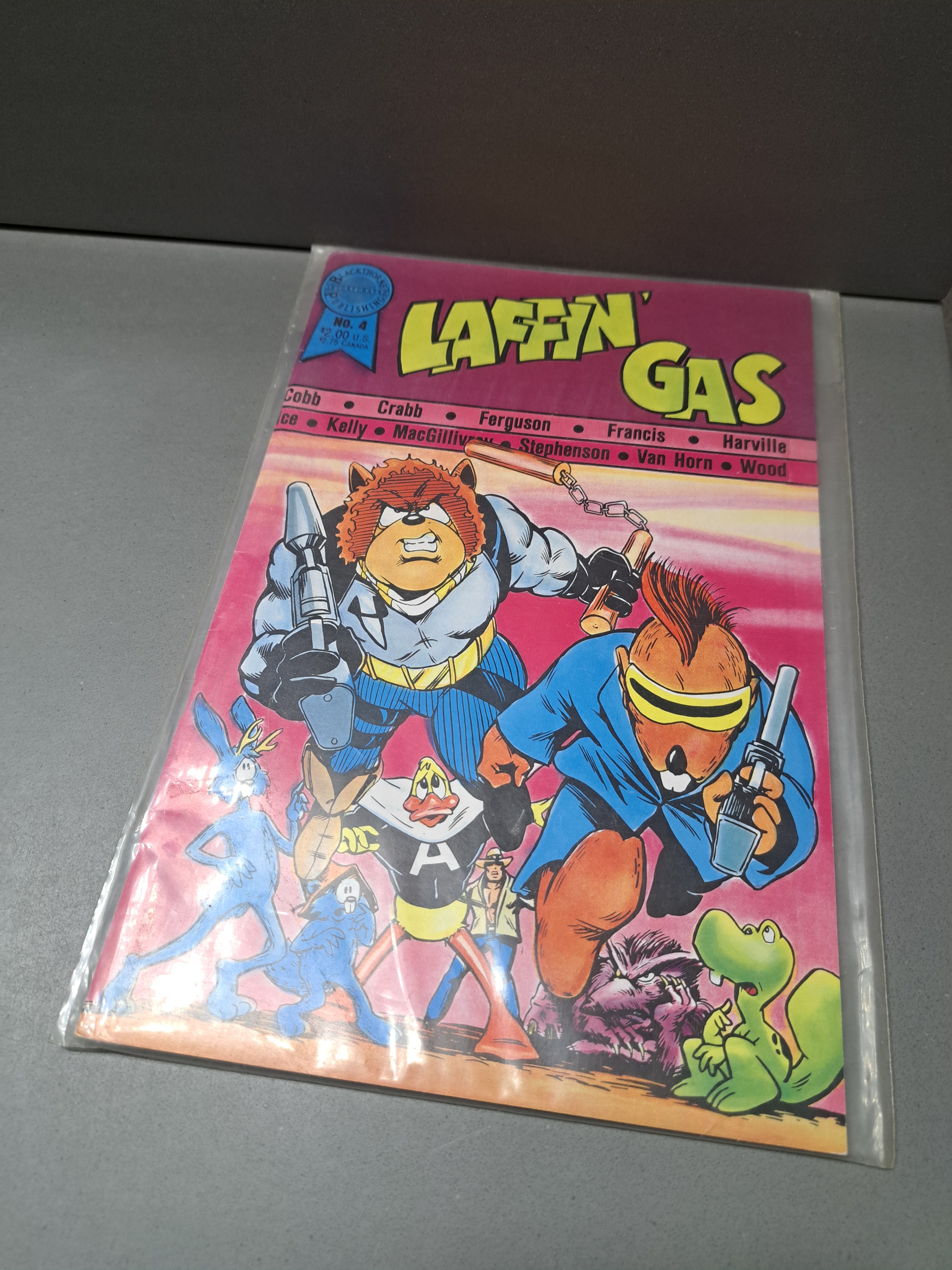 Vintage comic 1986 Laffin' Gas #4