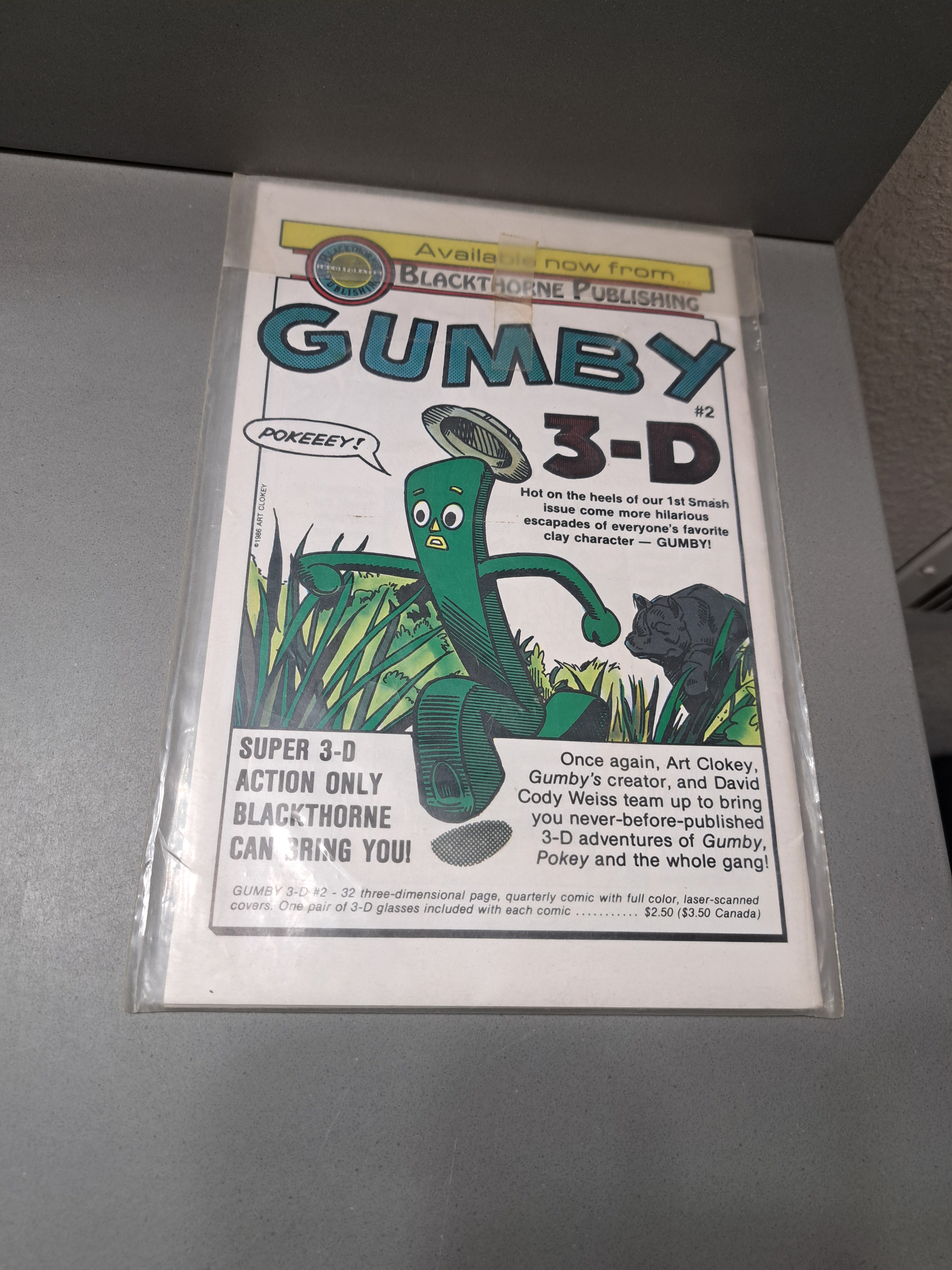Vintage 1986 comic Laffin' Gas #3 Cartoonies