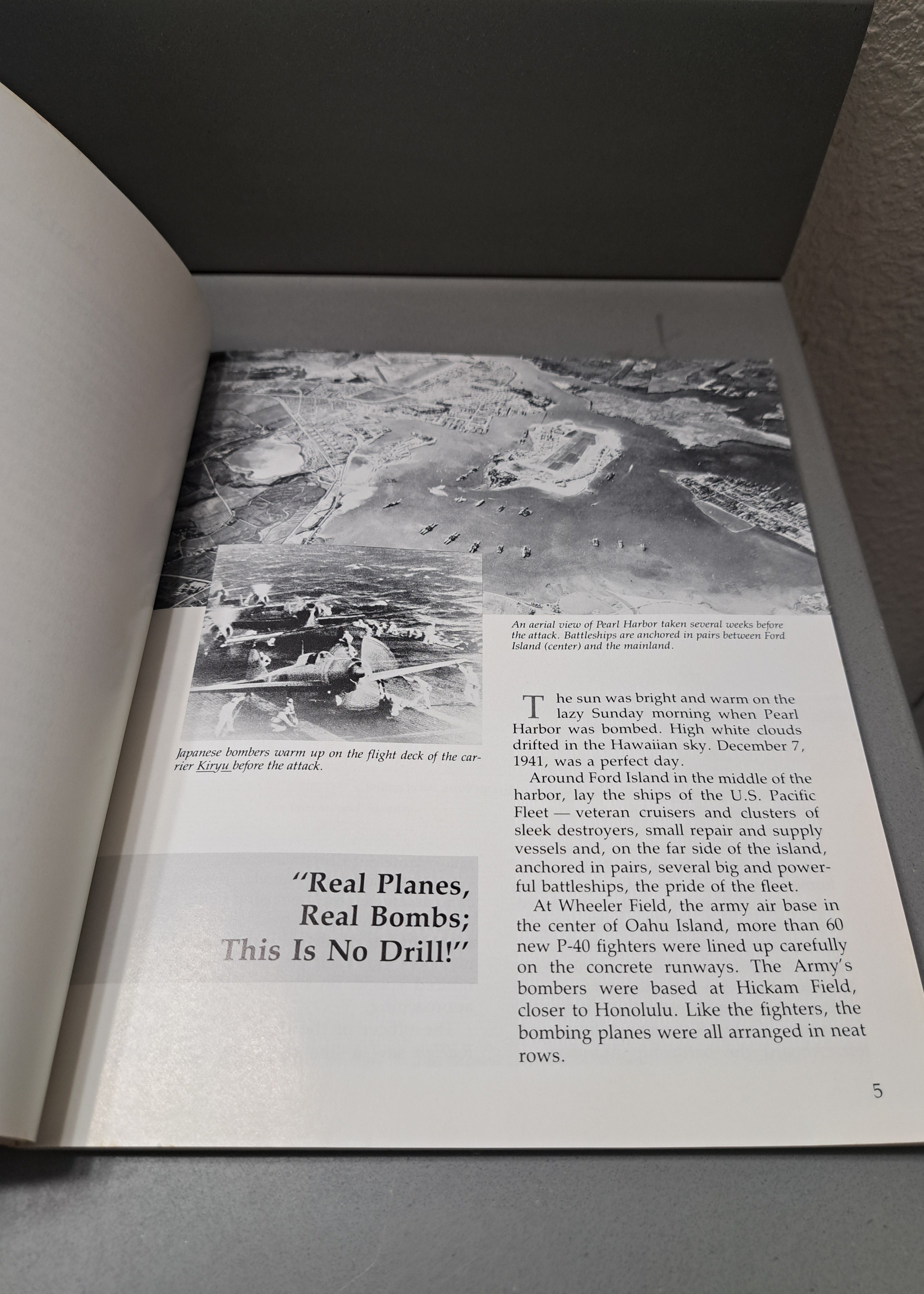Vintage 1991 first edition of The Day Pearl Harbor Was Bombed: A Photo History of World War II by George Sullivan