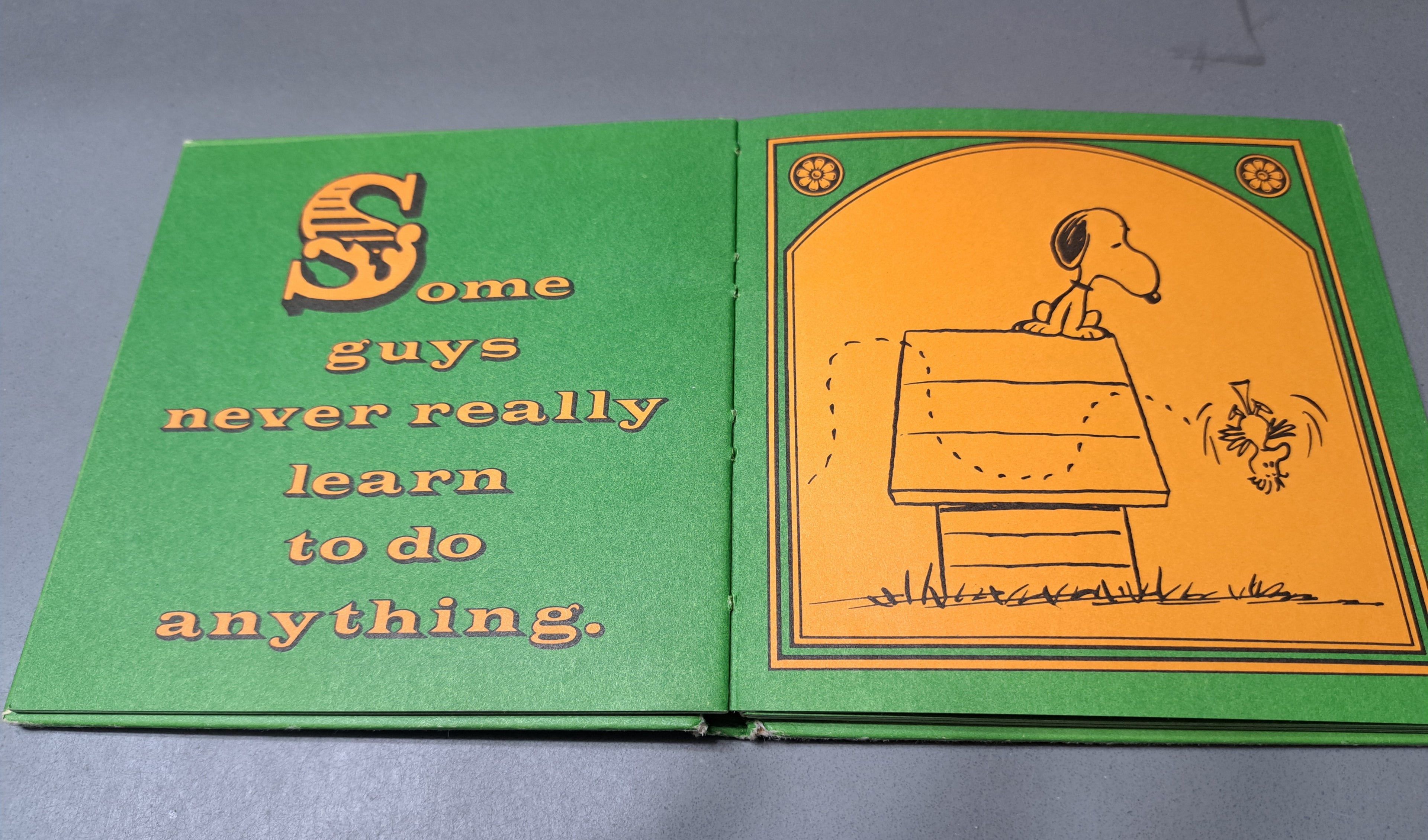 Vintage 1966 Home is on Top of a Dog House by Charles M Schulz
