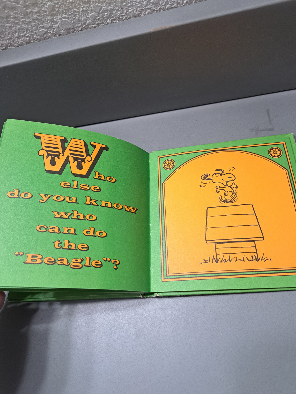 Vintage 1966 Home is on Top of a Dog House by Charles M Schulz