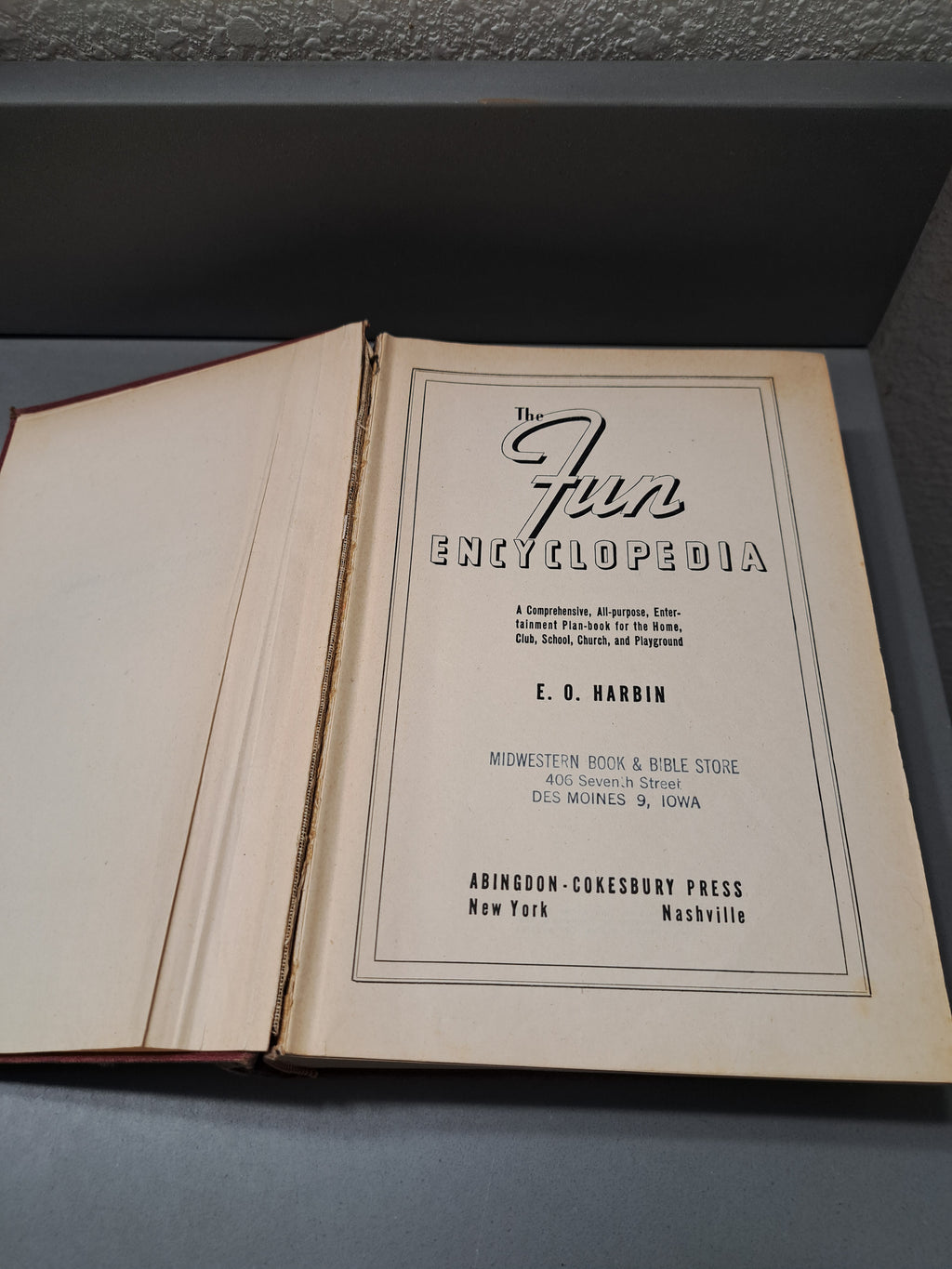 Vintage 1940 The Fun Encyclopedia by E O Harbin