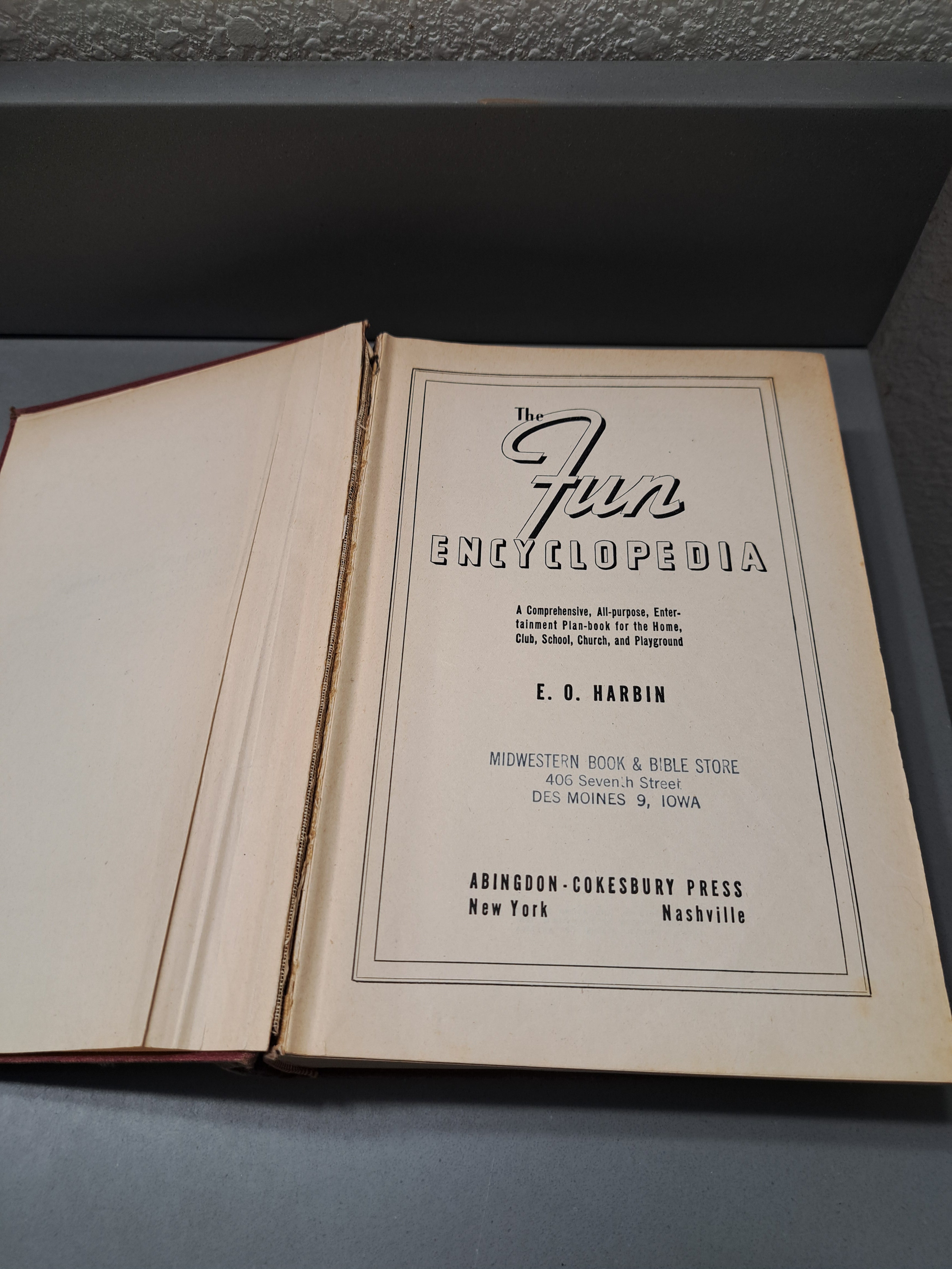 Vintage 1940 The Fun Encyclopedia by E O Harbin