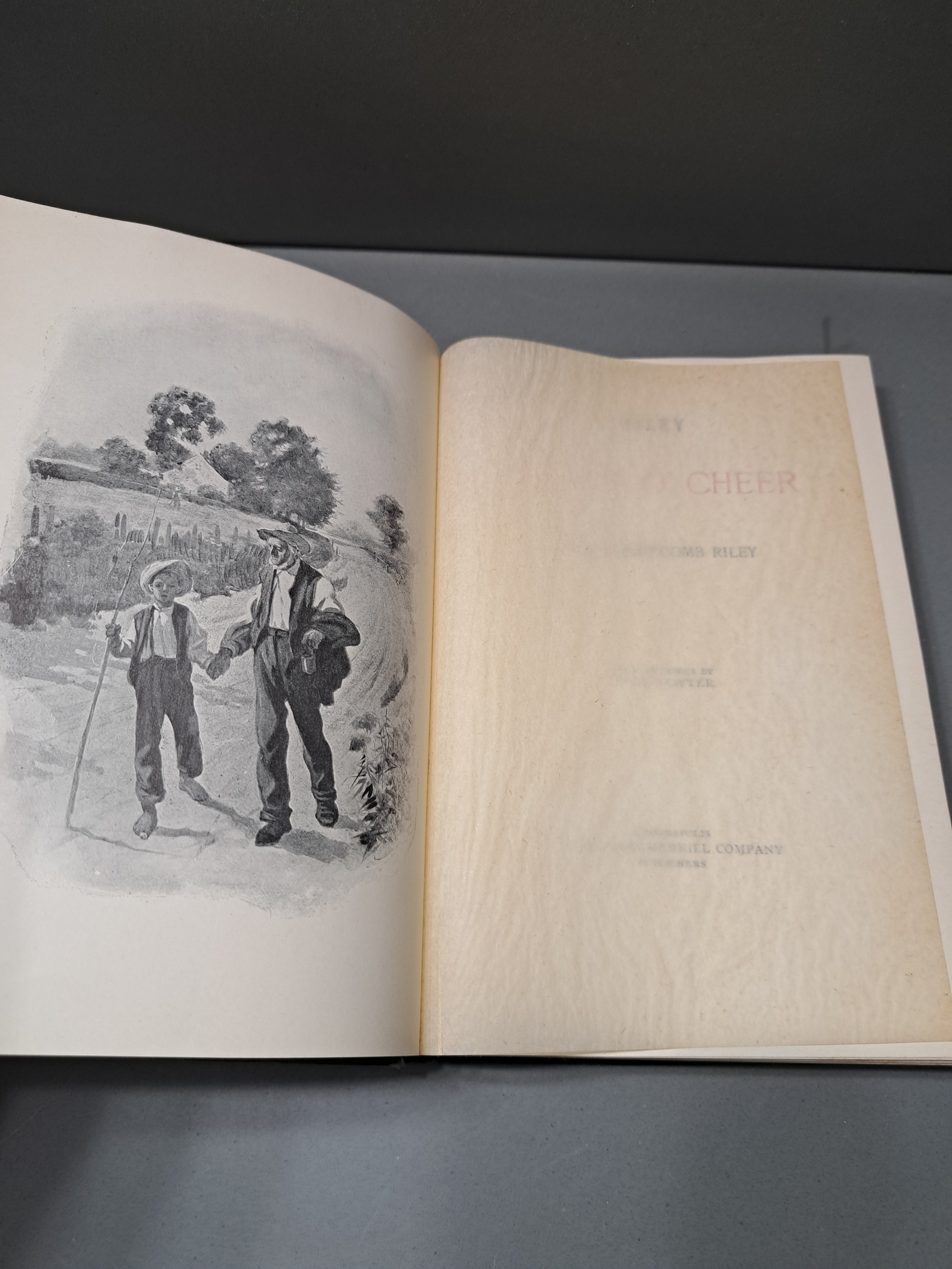 Vintage 1905 Riley Songs O' Cheer by James Whitcomb Riley
