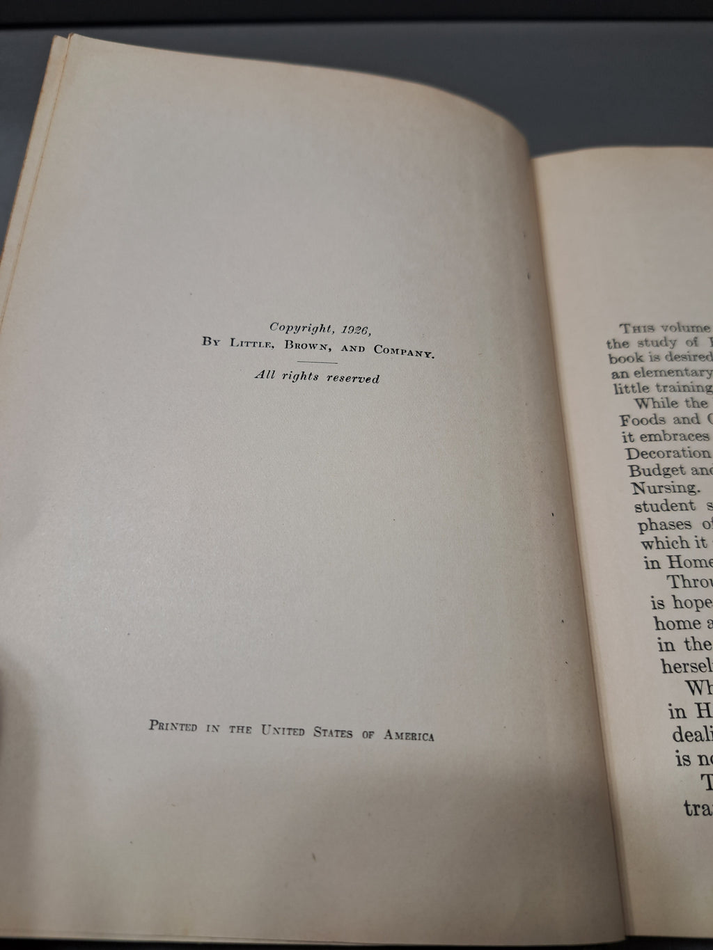 Vintage 1926 Elementary Home Economics by Mary Lockwood Matthews