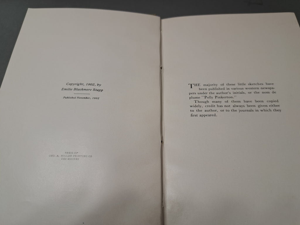 Rare 1902 Bread and 'Lasses Sketches of Child Life by Emilie Blackmore Stapp