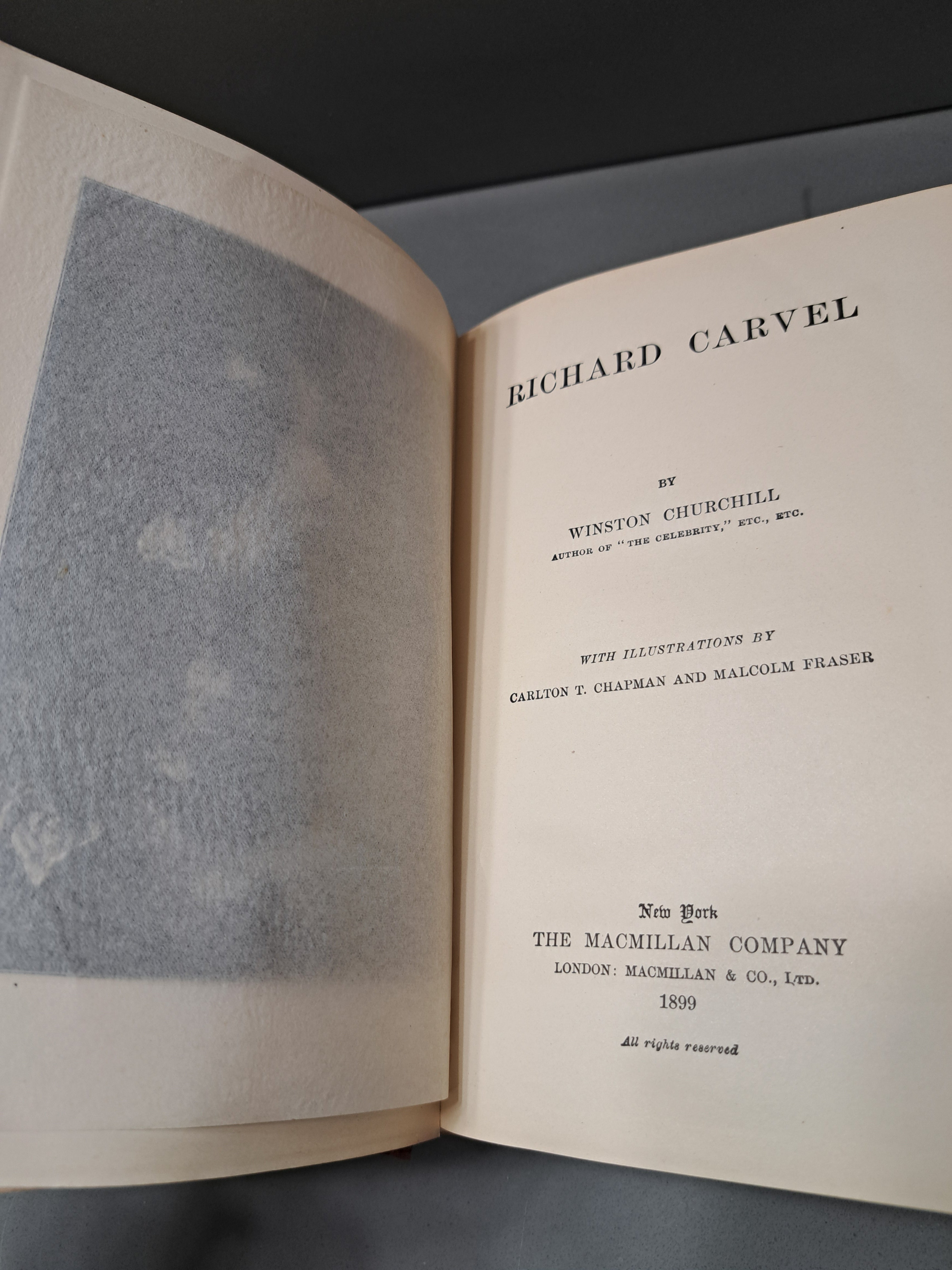 Vintage 1899 Richard Carvel by Winston Churchill