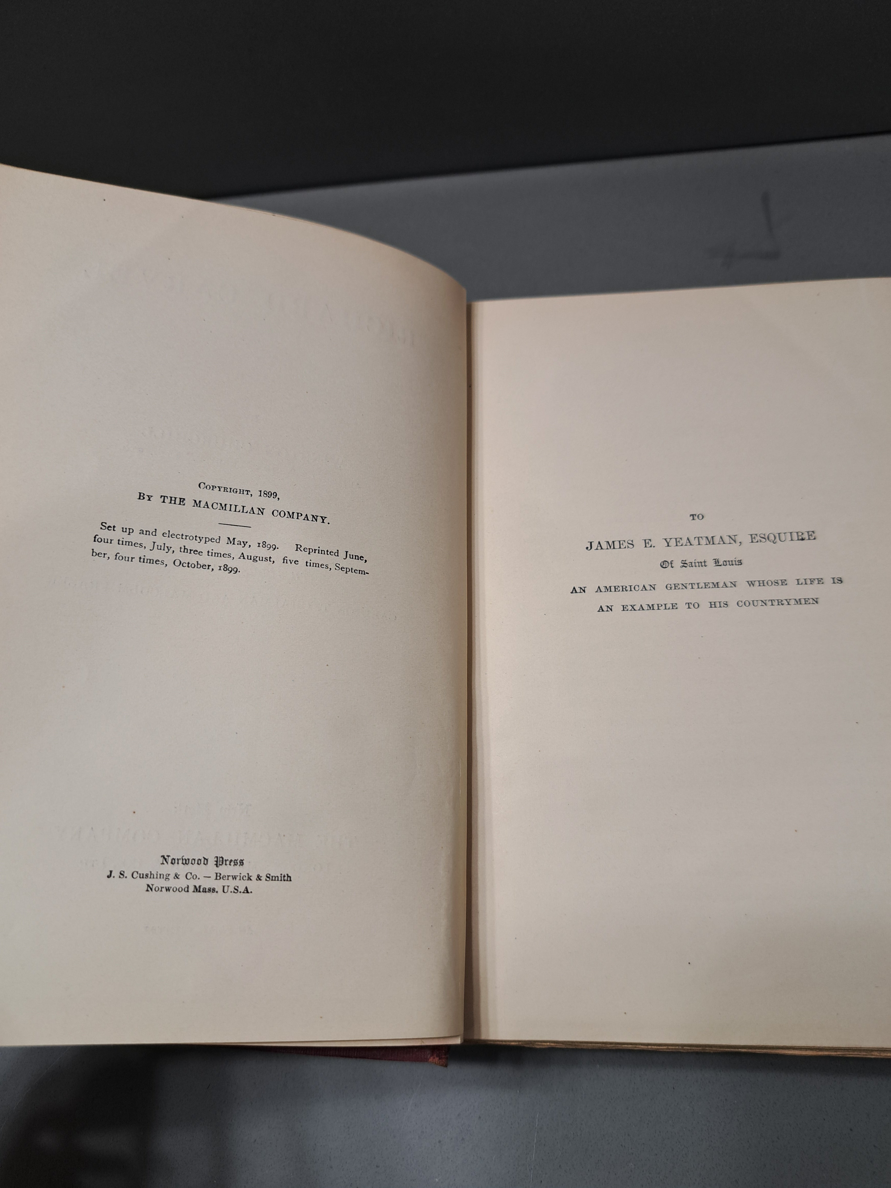 Vintage 1899 Richard Carvel by Winston Churchill