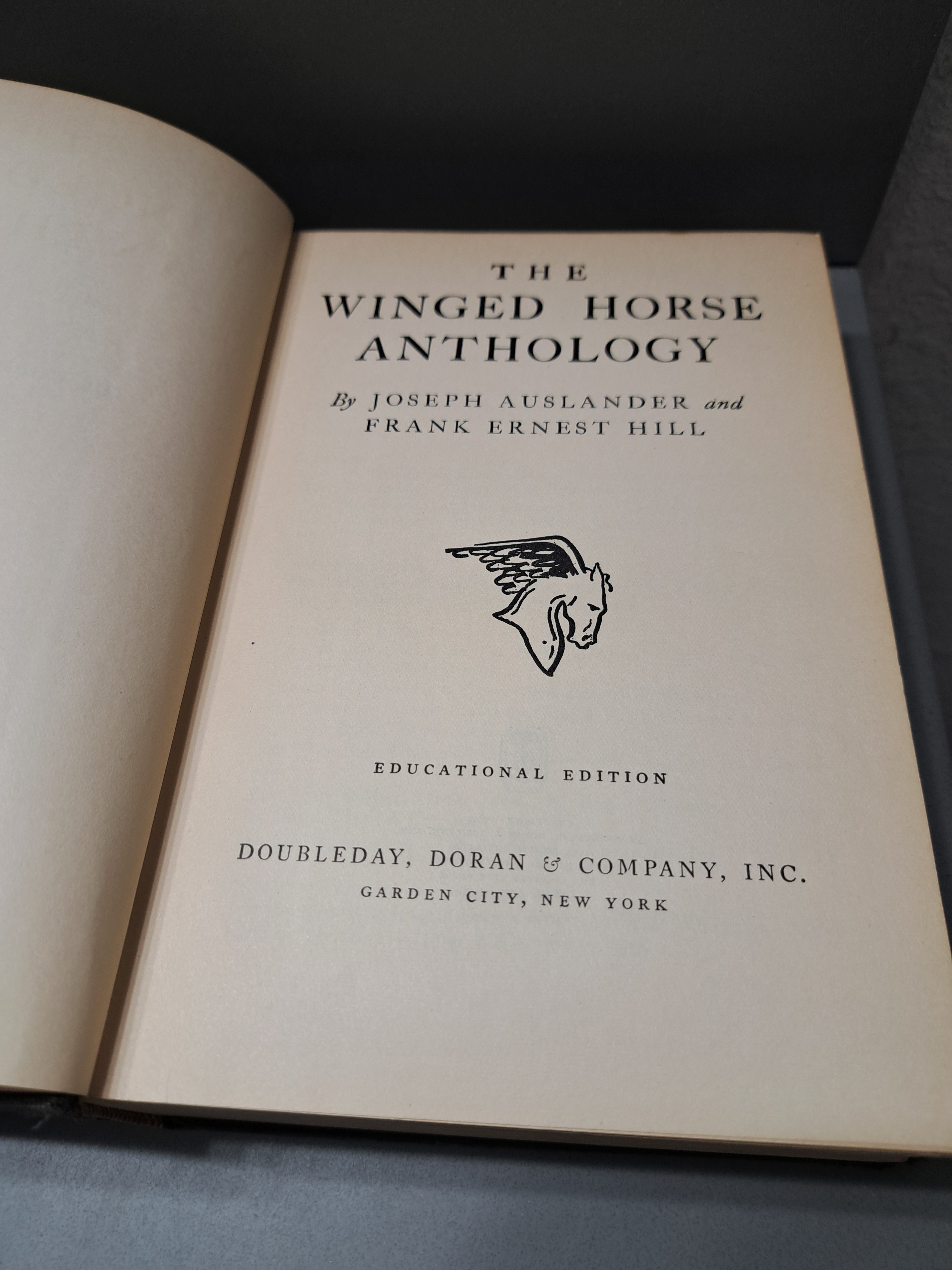Vintage 1929 The Winged Horse Anthology by Joseph Auslander and Frank Ernest Hill