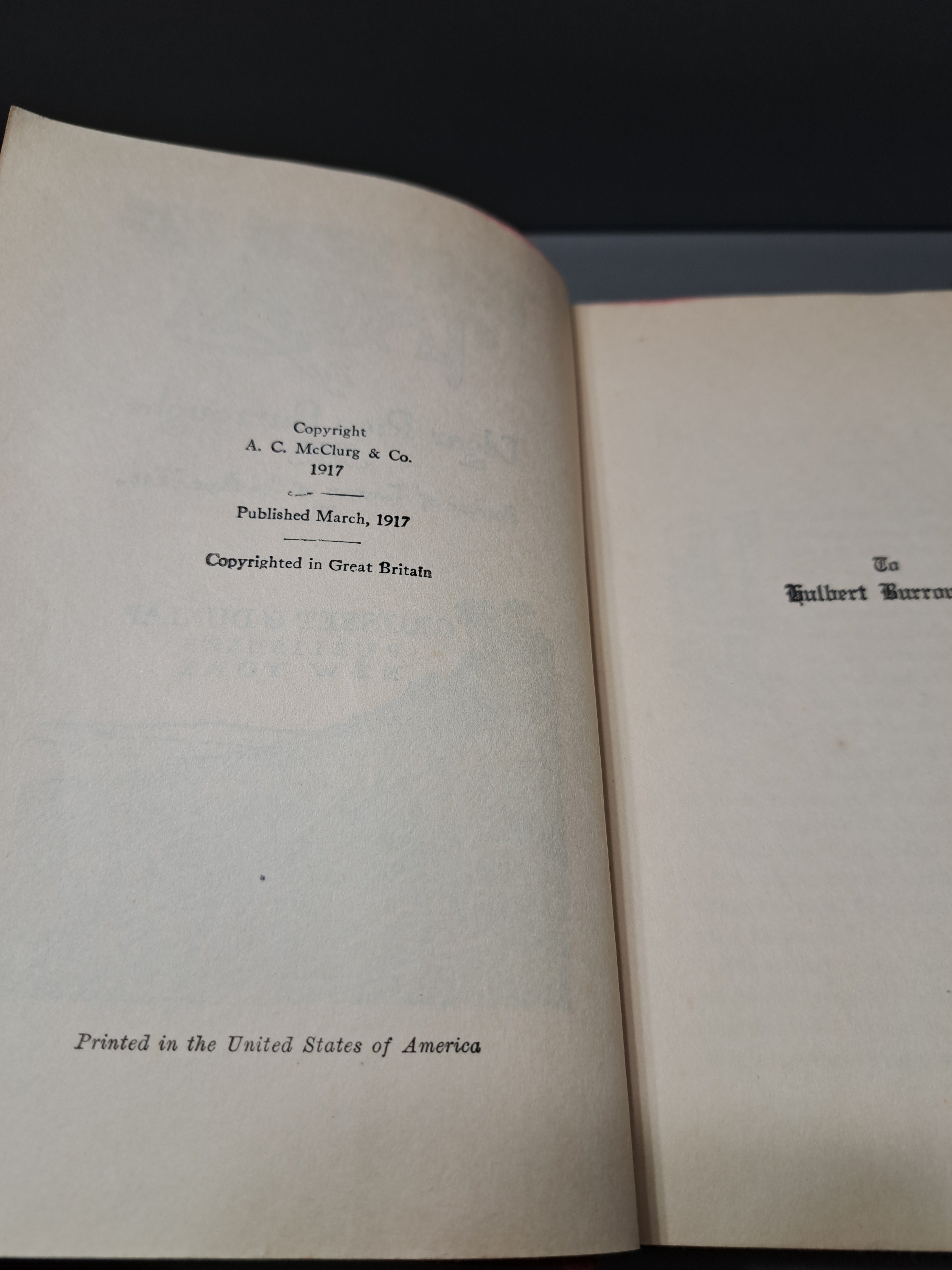 Vintage 1917 The Son of Tarzan by Edgar Rice Burroughs