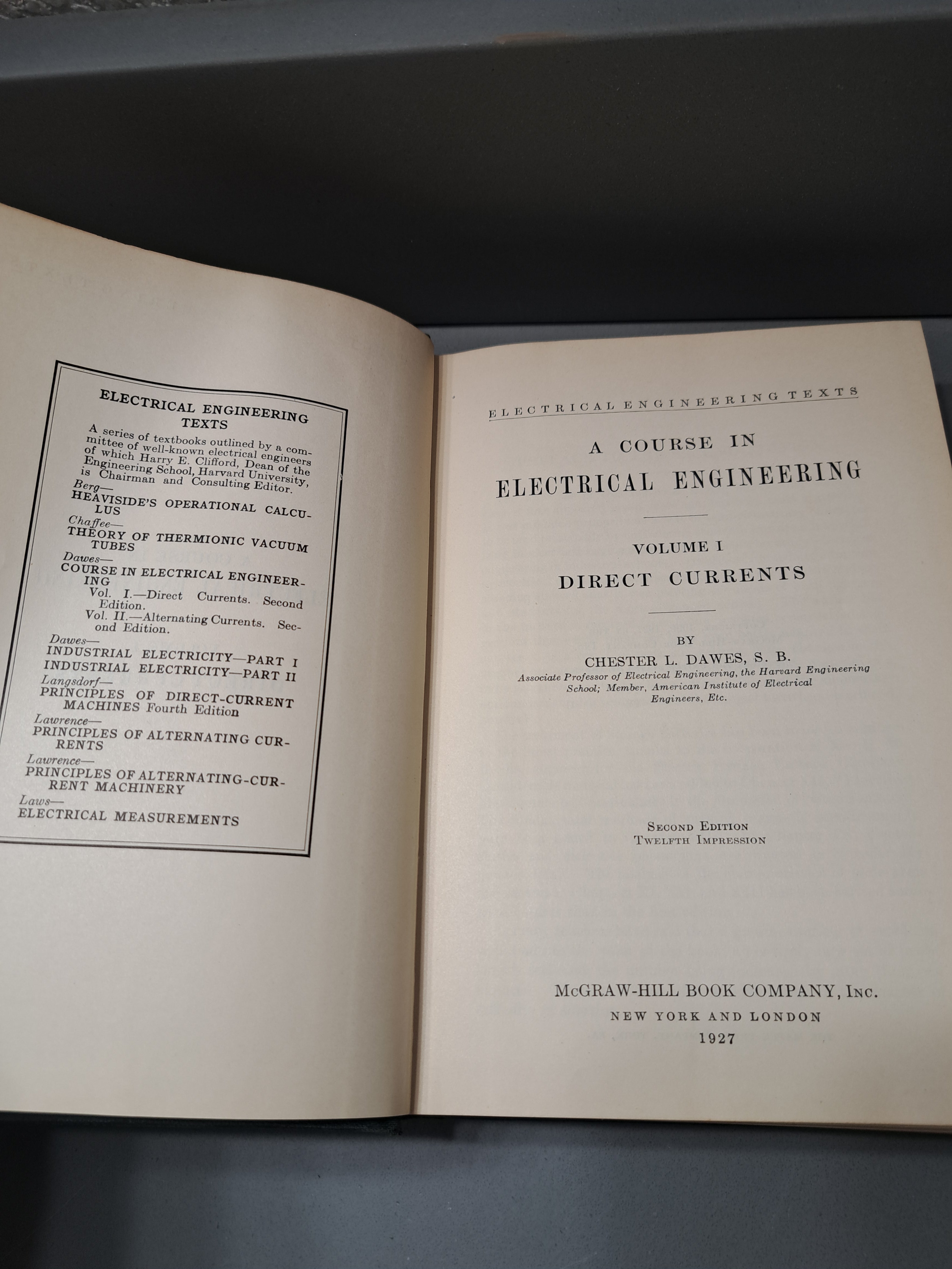 Vintage 1927 Electrical Engineering Texts: A Course in Electrical Engineering - Volume 1 Direct Currents