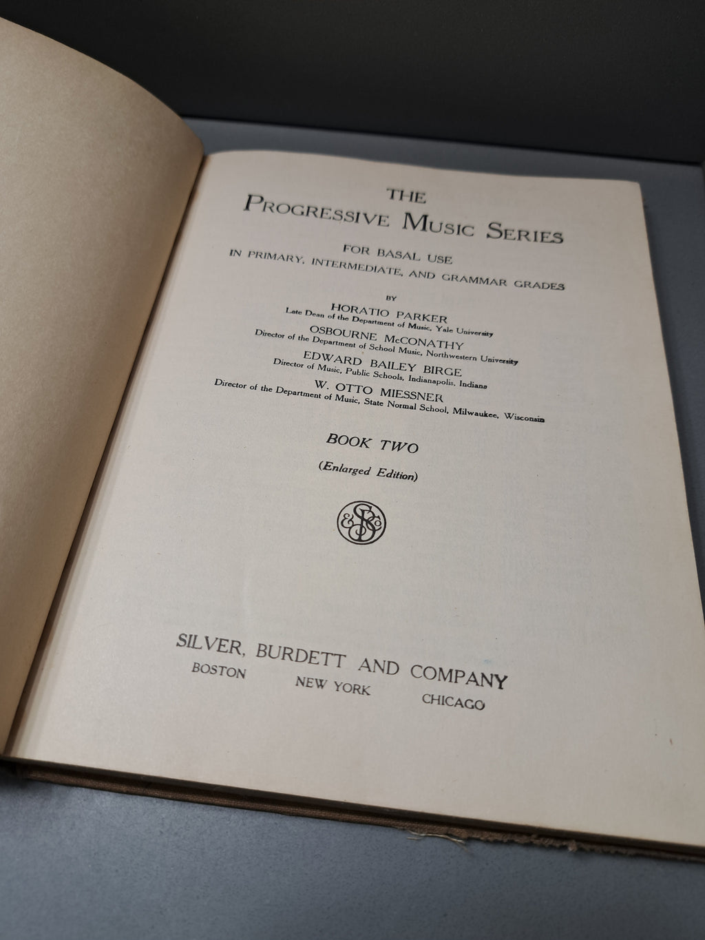 Vintage 1920 The Progressive Music Series. For basal use in primary, intermediate, and grammar grades