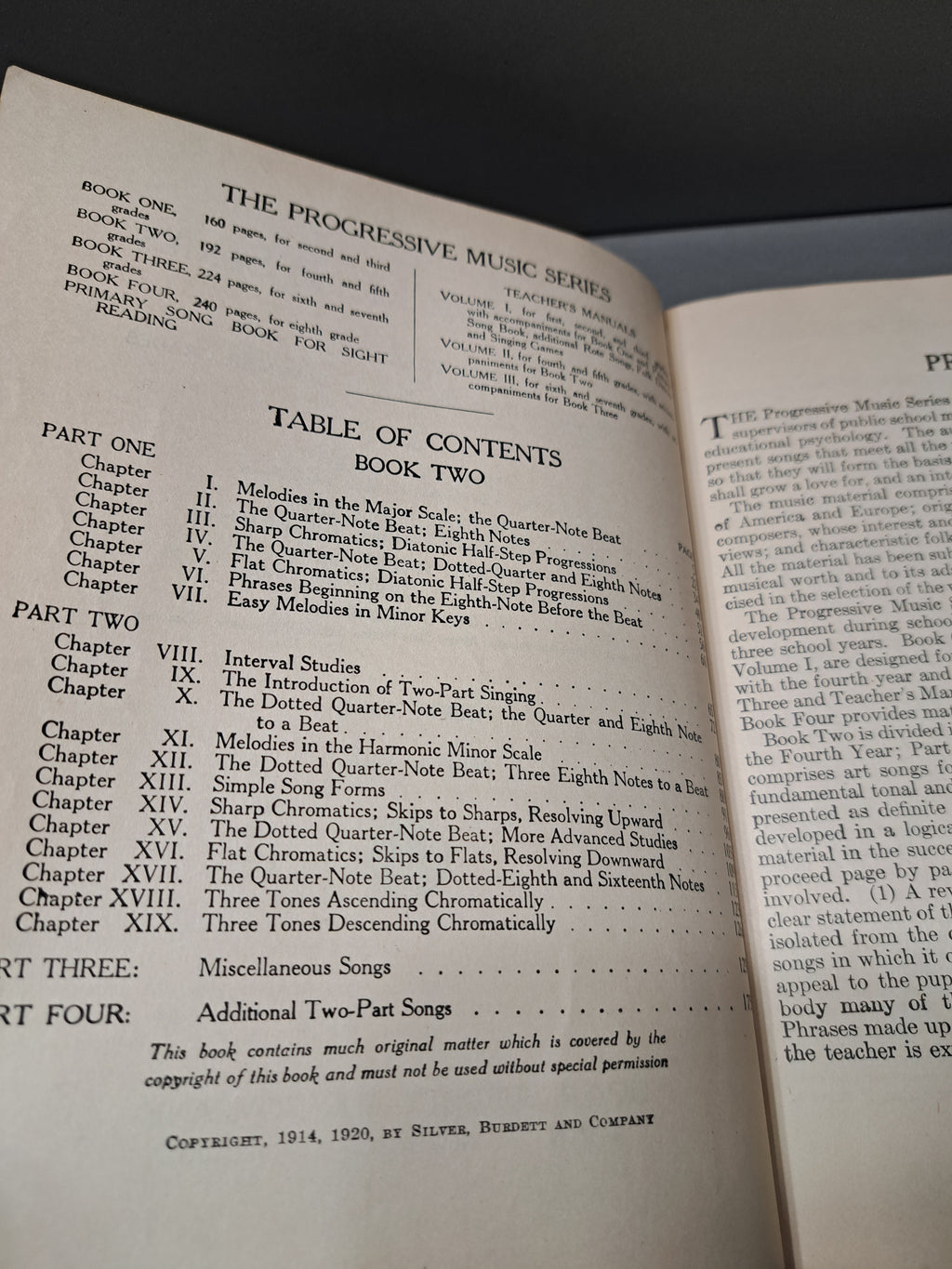 Vintage 1920 The Progressive Music Series. For basal use in primary, intermediate, and grammar grades
