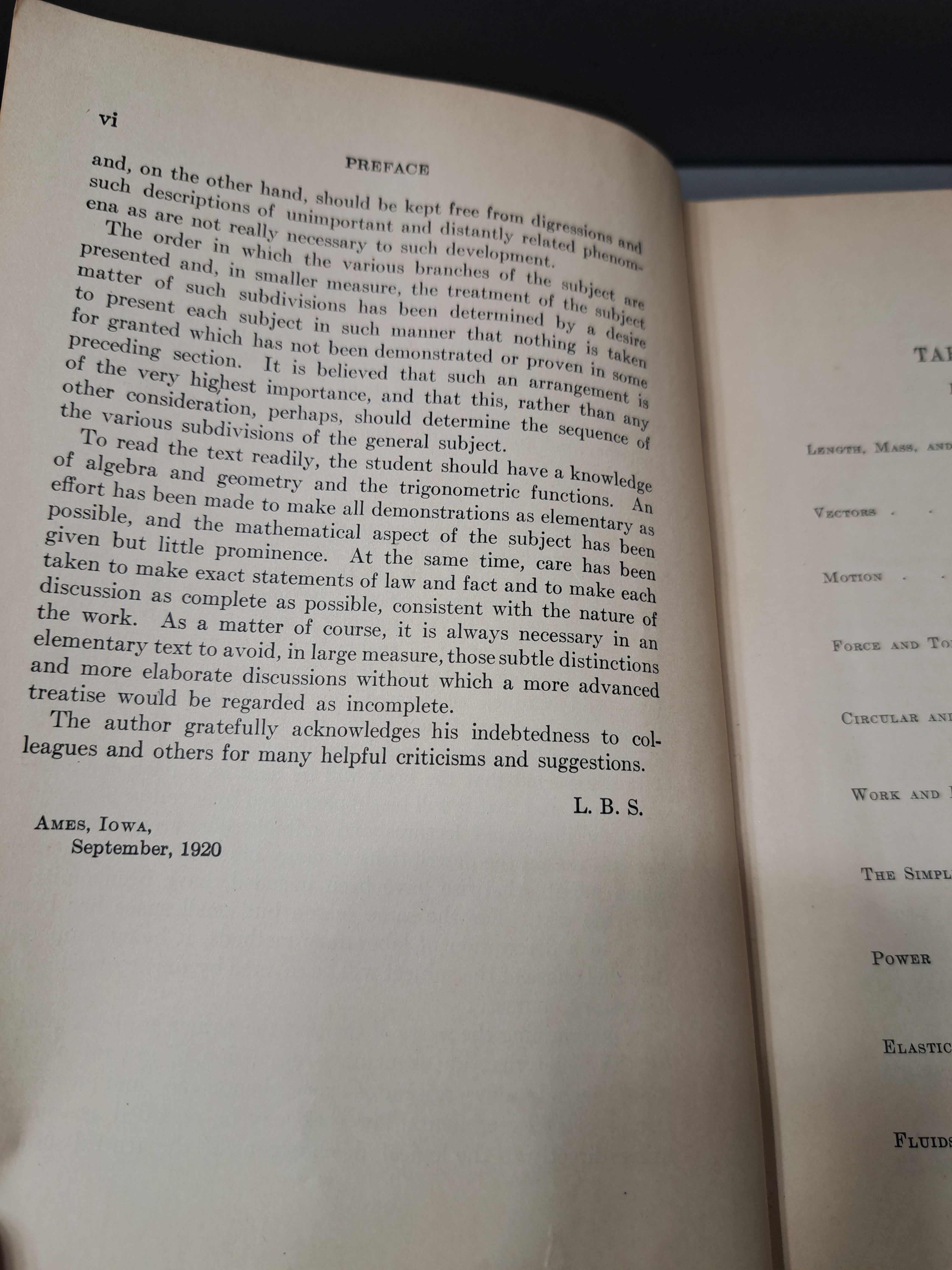 Vintage 1922 A Text-Book of Physics by Louis Bevier Spinney