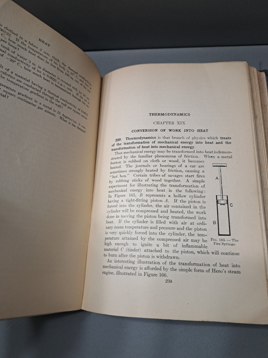 Vintage 1922 A Text-Book of Physics by Louis Bevier Spinney