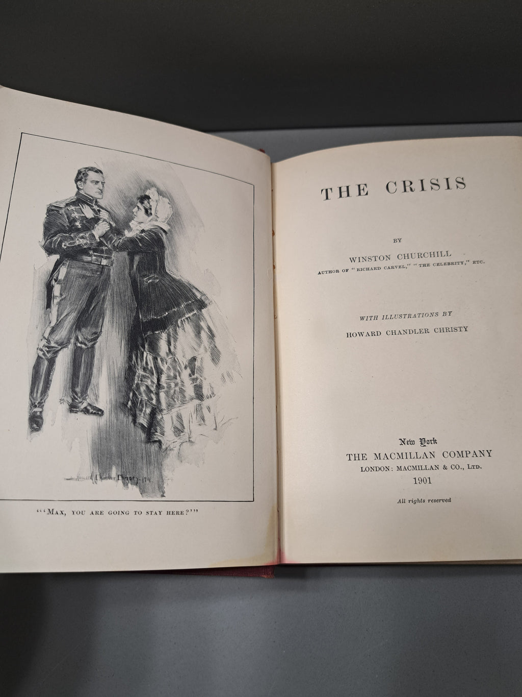Vintage 1901 The Crisis by Winston Churchill