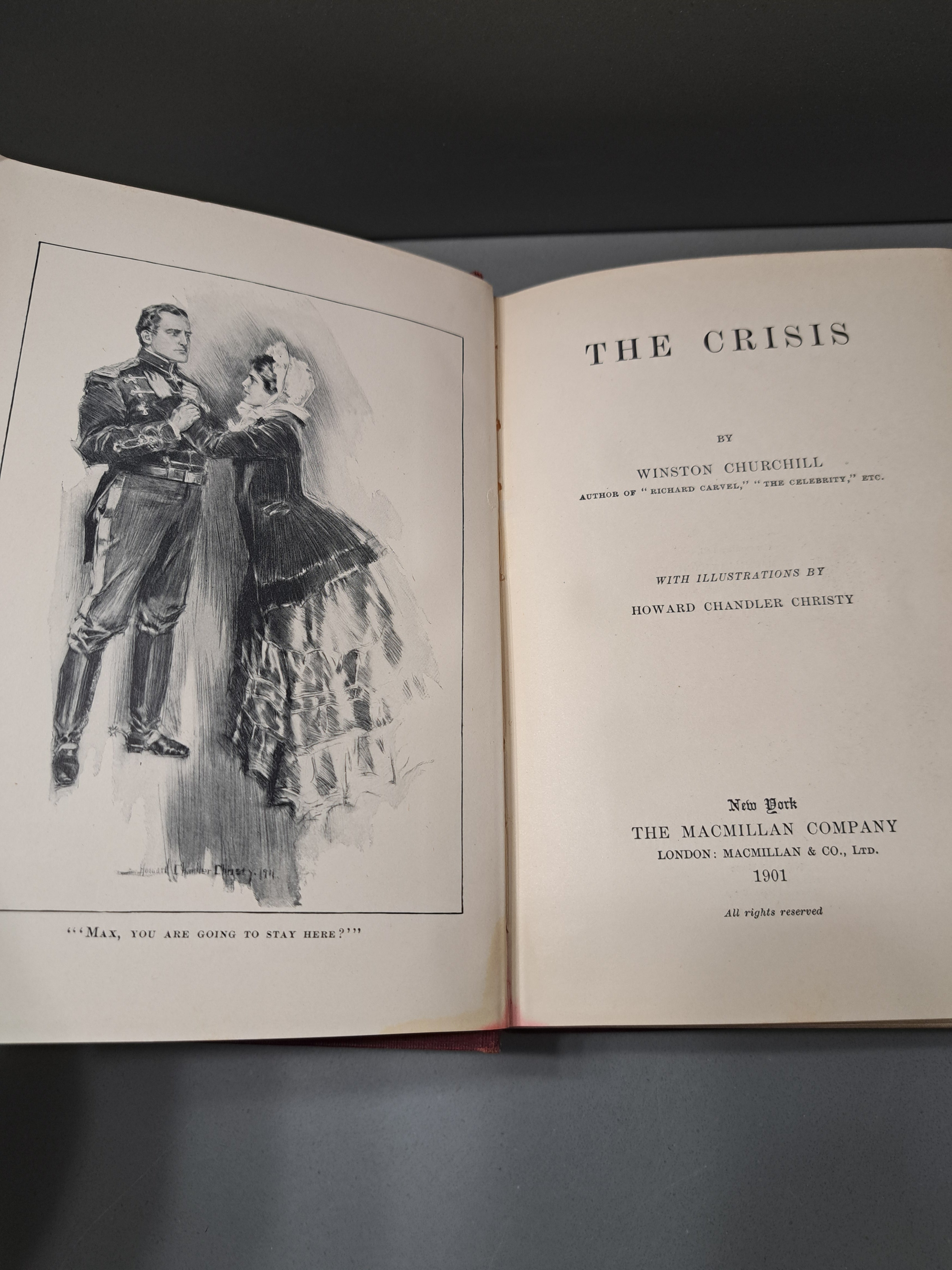 Vintage 1901 The Crisis by Winston Churchill