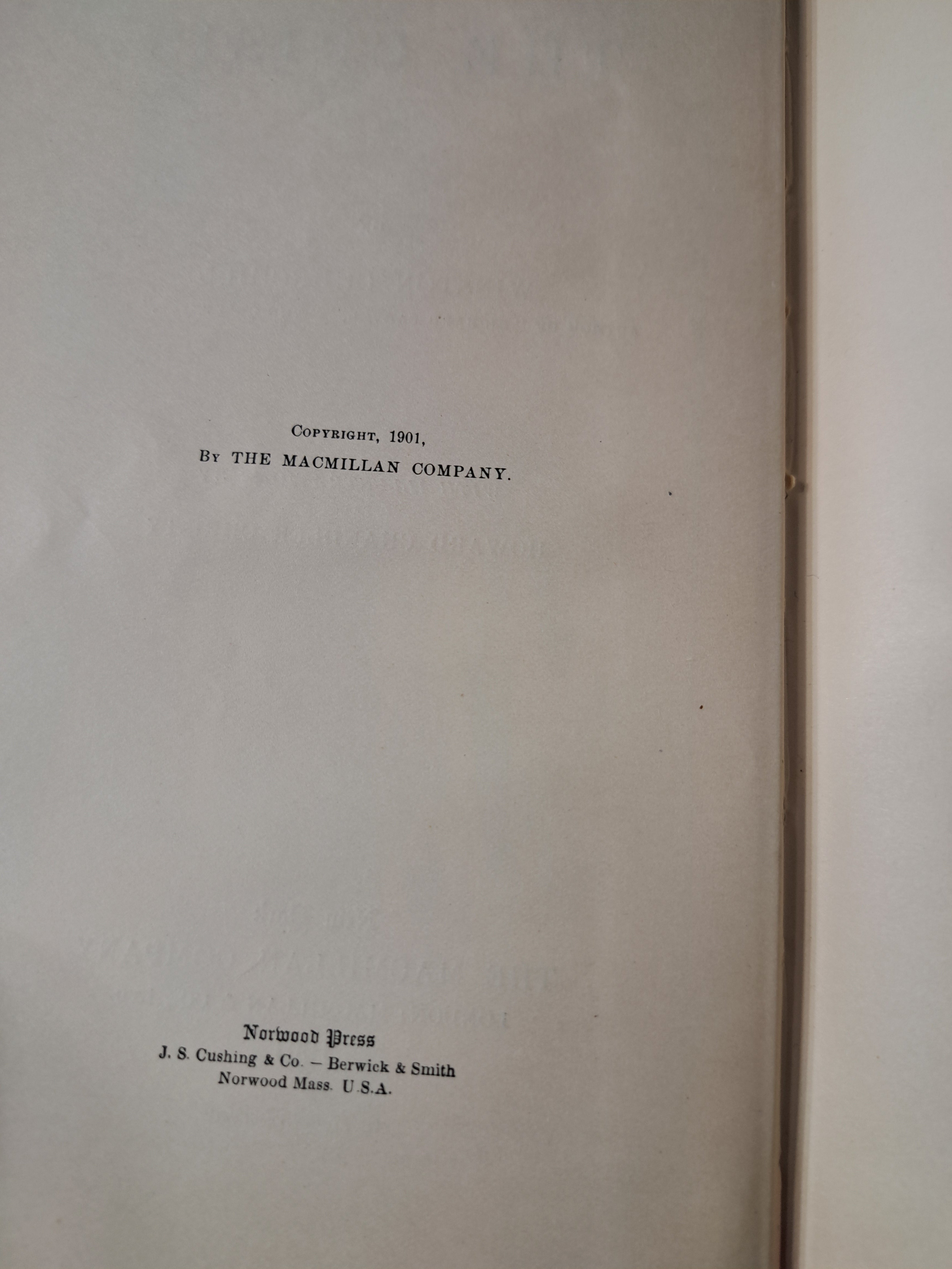Vintage 1901 The Crisis by Winston Churchill