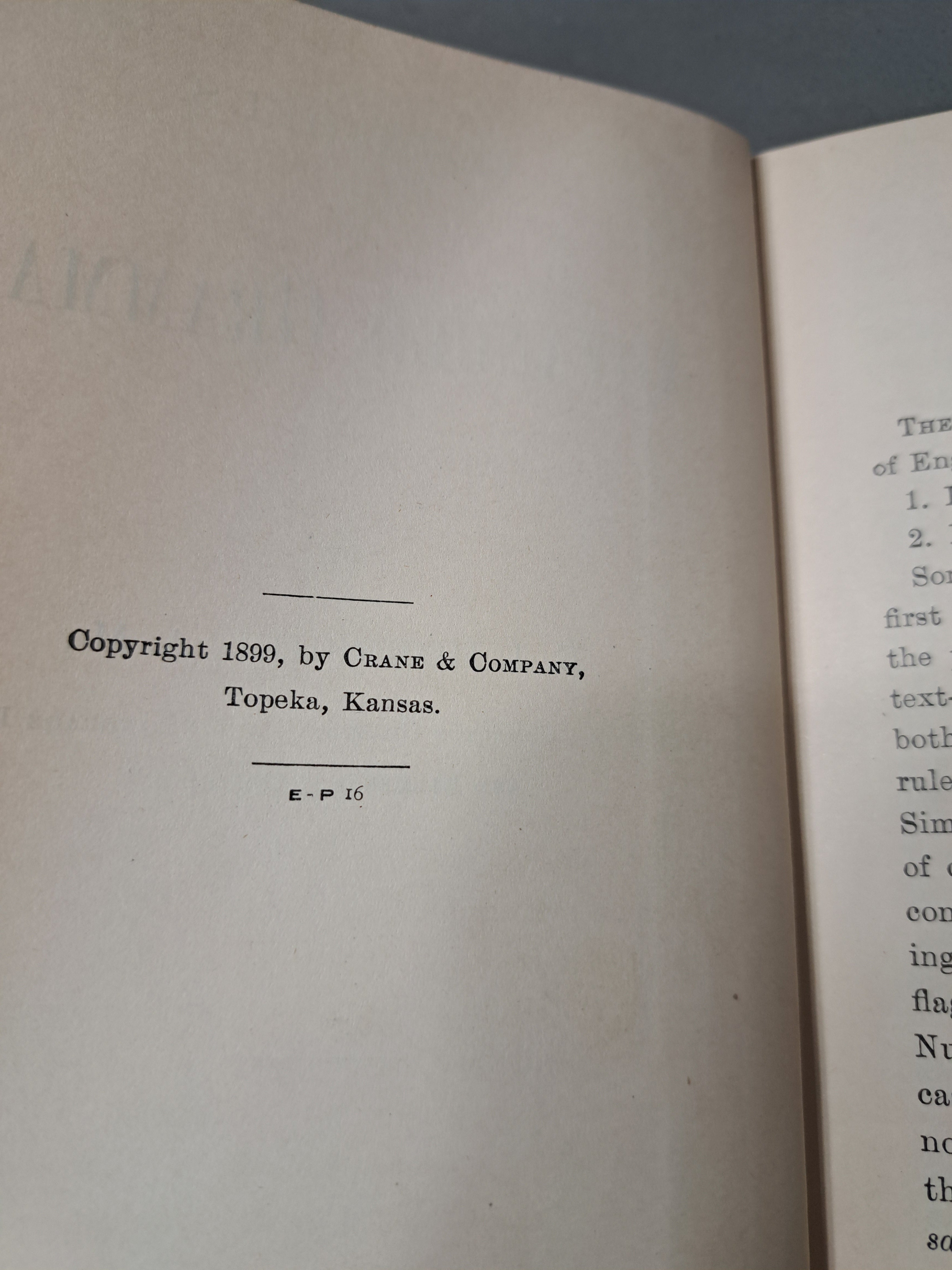 Vintage 1899 Advanced Grammar by E. J. Hoenshel