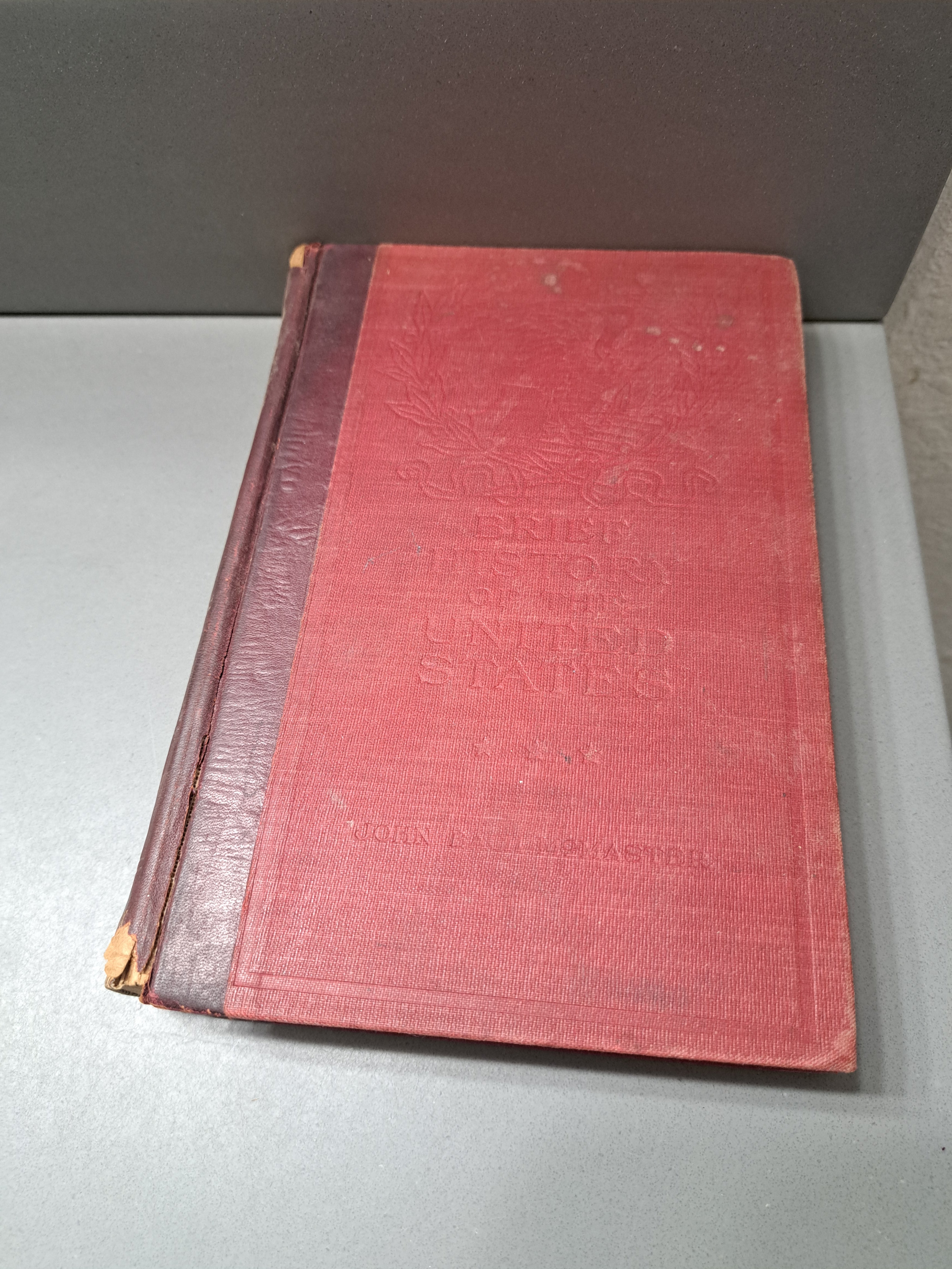 Vintage 1907 Brief History of the United States by John Bach McMaster