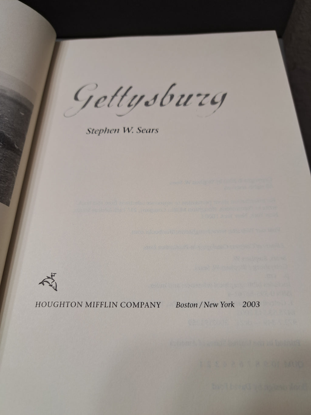 First edition of Gettysburg by Stephen W Sears