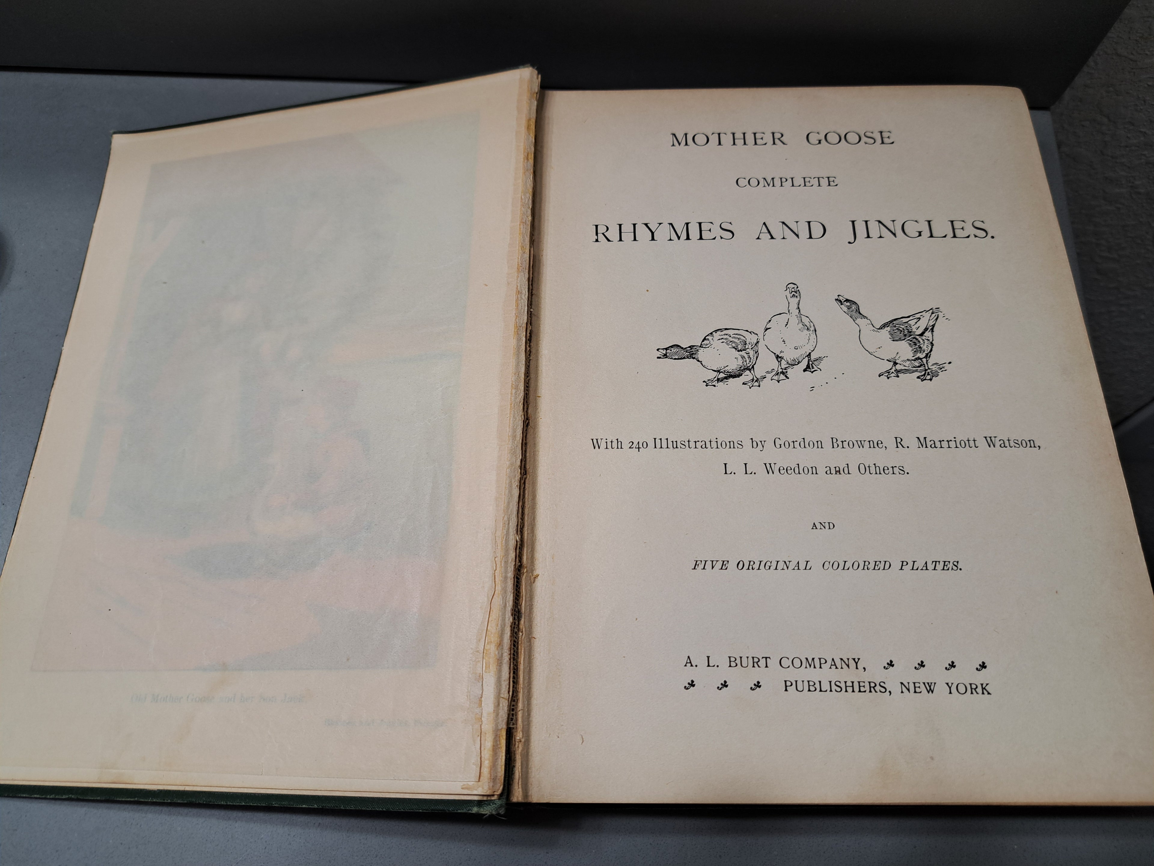 Vintage early 1900s Mother Goose Complete Rhymes and Jingles