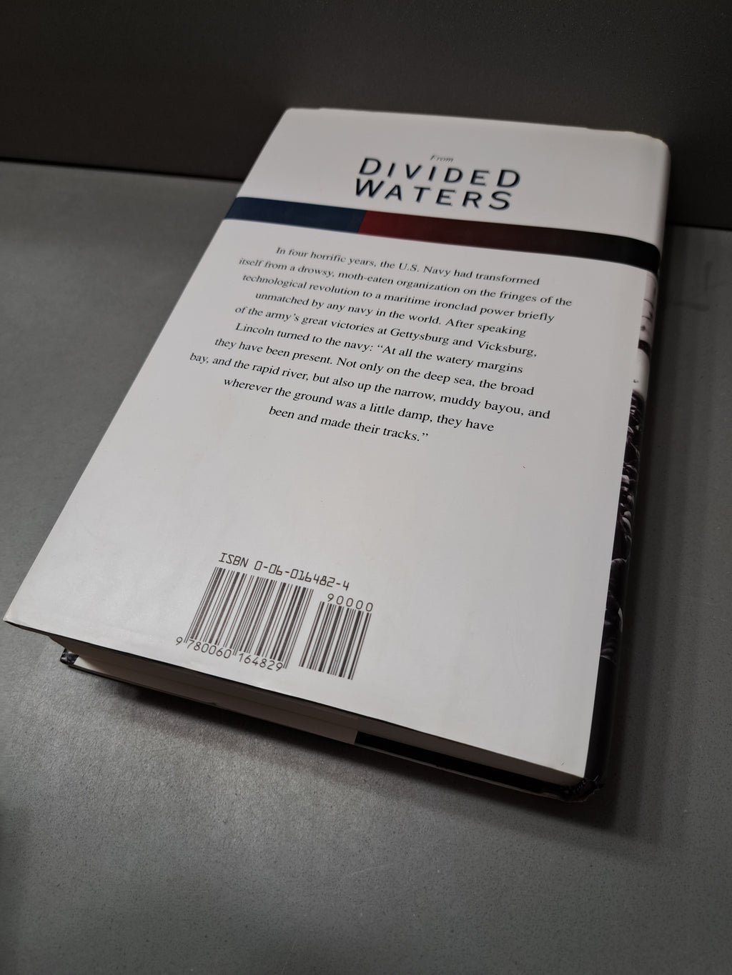 1995 first edition of Divided Waters: The Naval History of the Civil War by Ivan Musicant