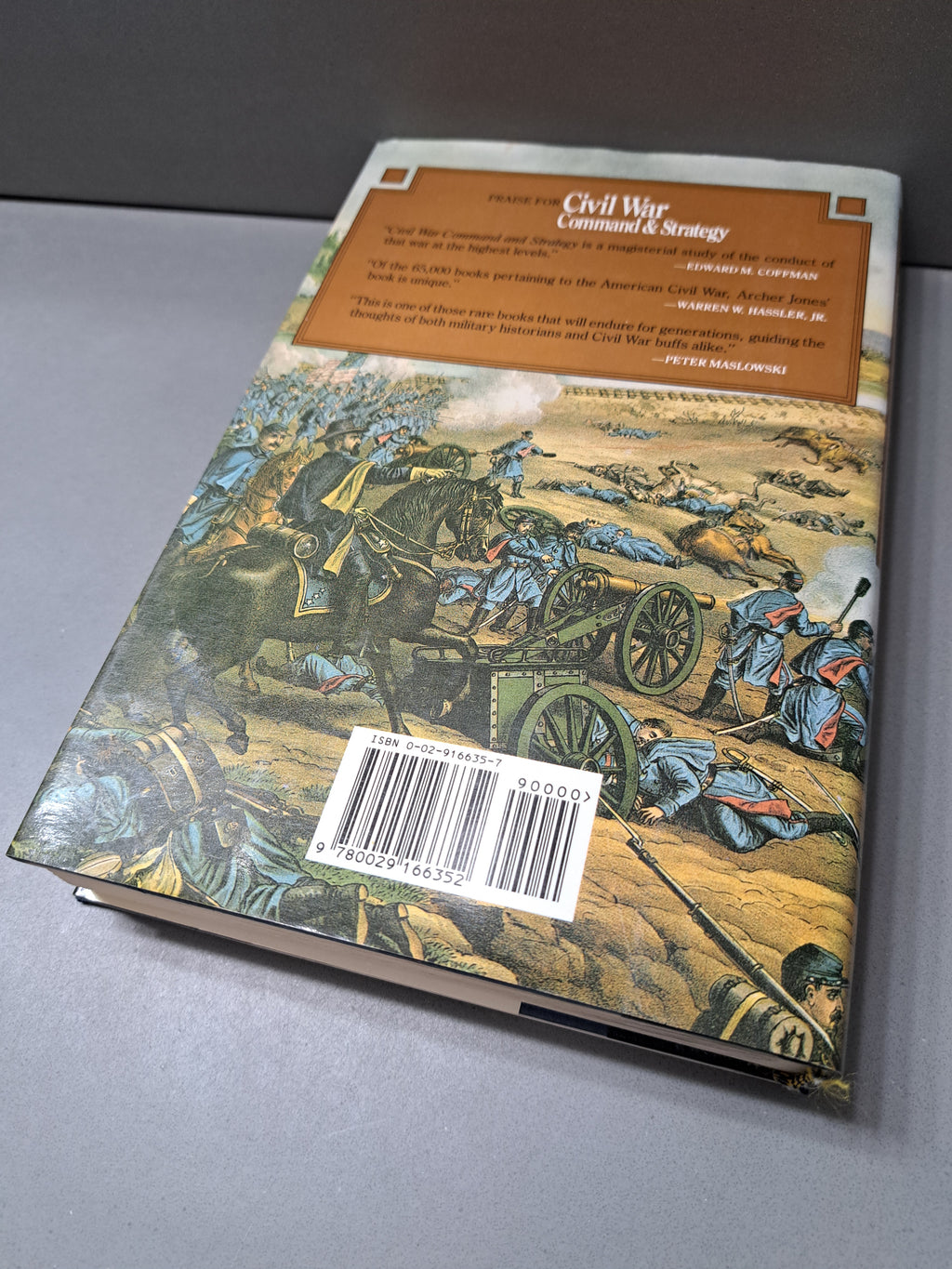 1992 first edition of Civil War Command and Strategy: The Process of Victory and Defeat by Archer Jones