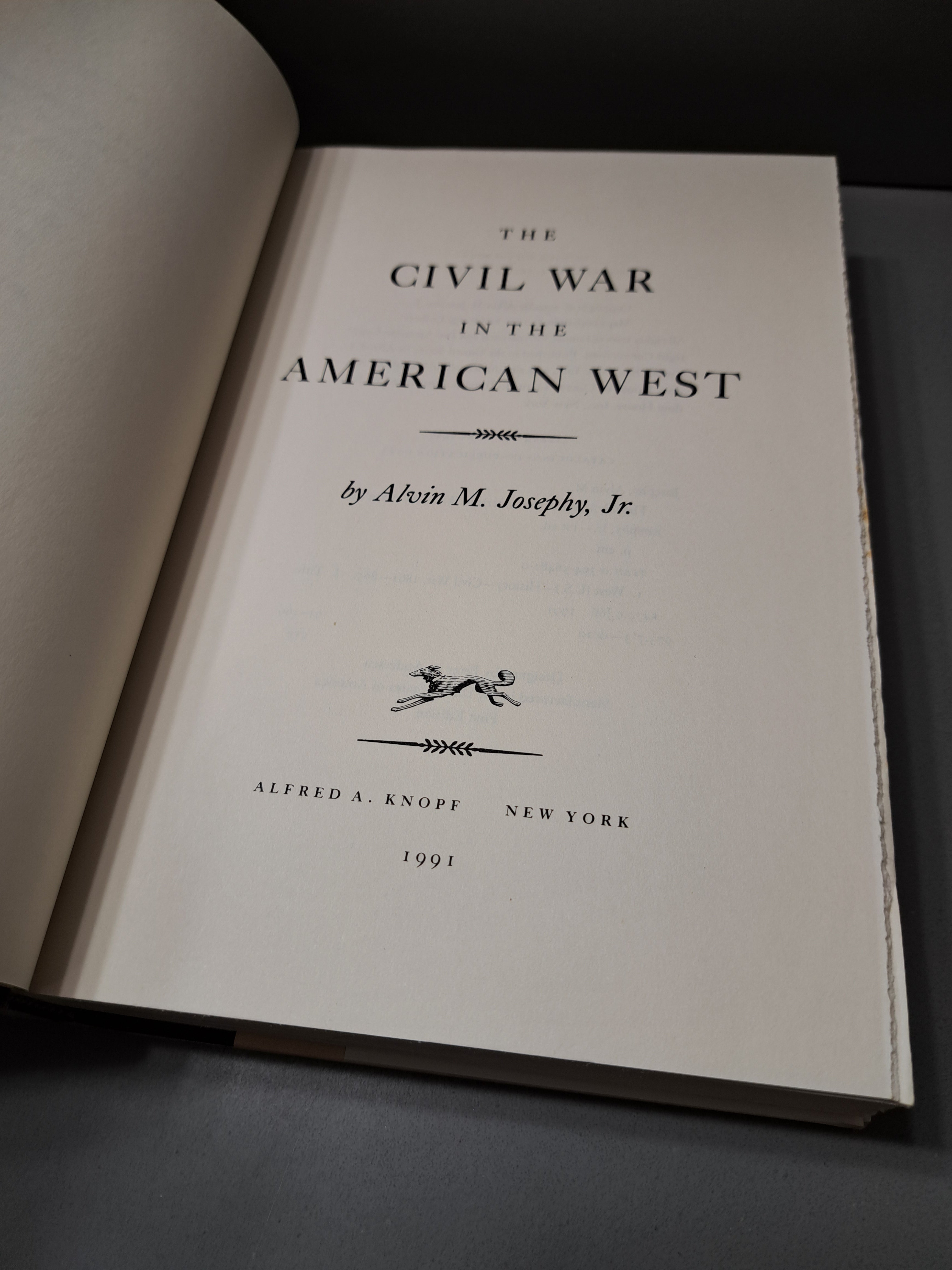 Vintage 1991 The Civil War in the American West by Alvin M Josephy Jr