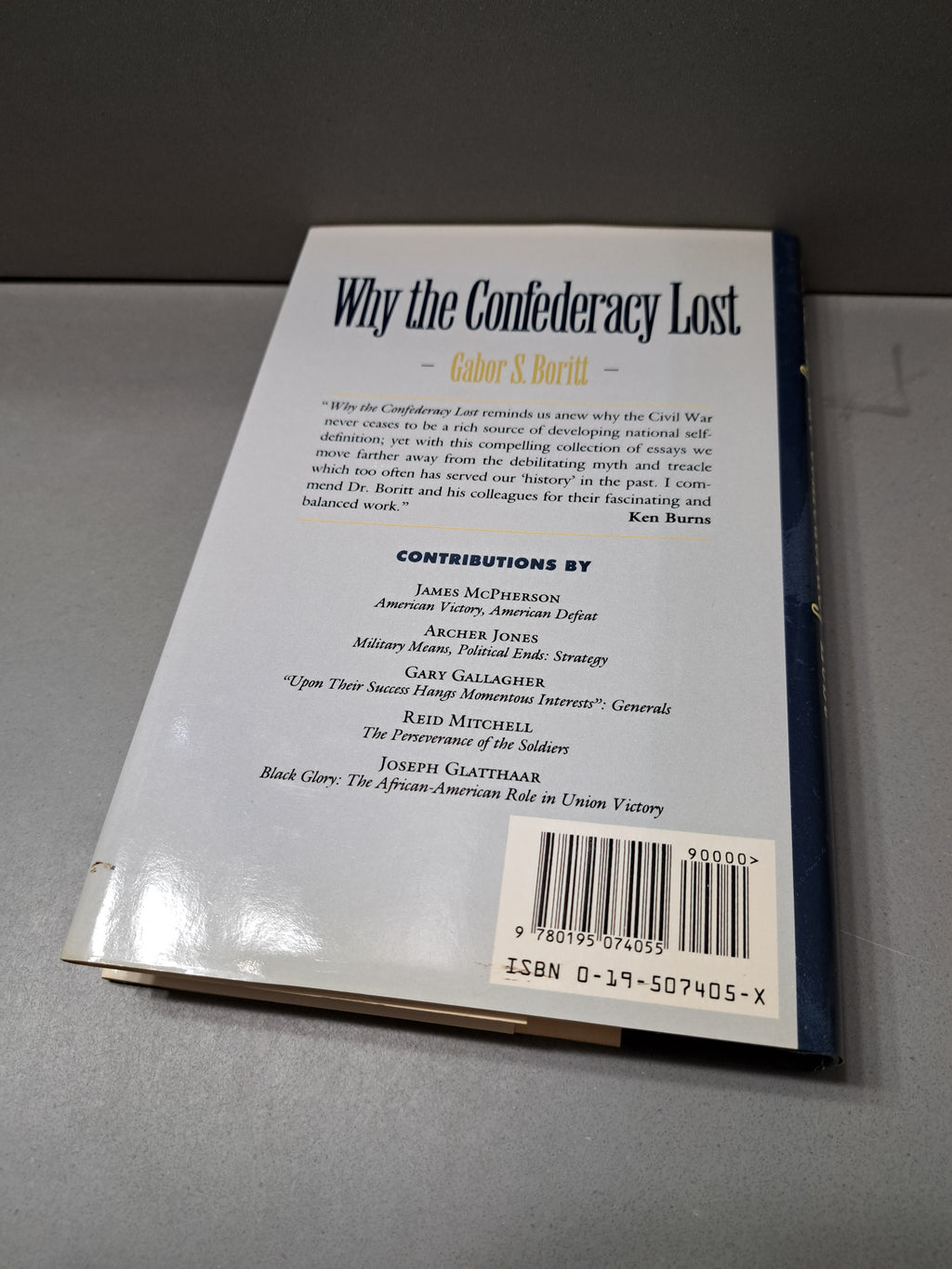 Vintage 1992 Why the Confederacy Lost edited by Gabor S Boritt