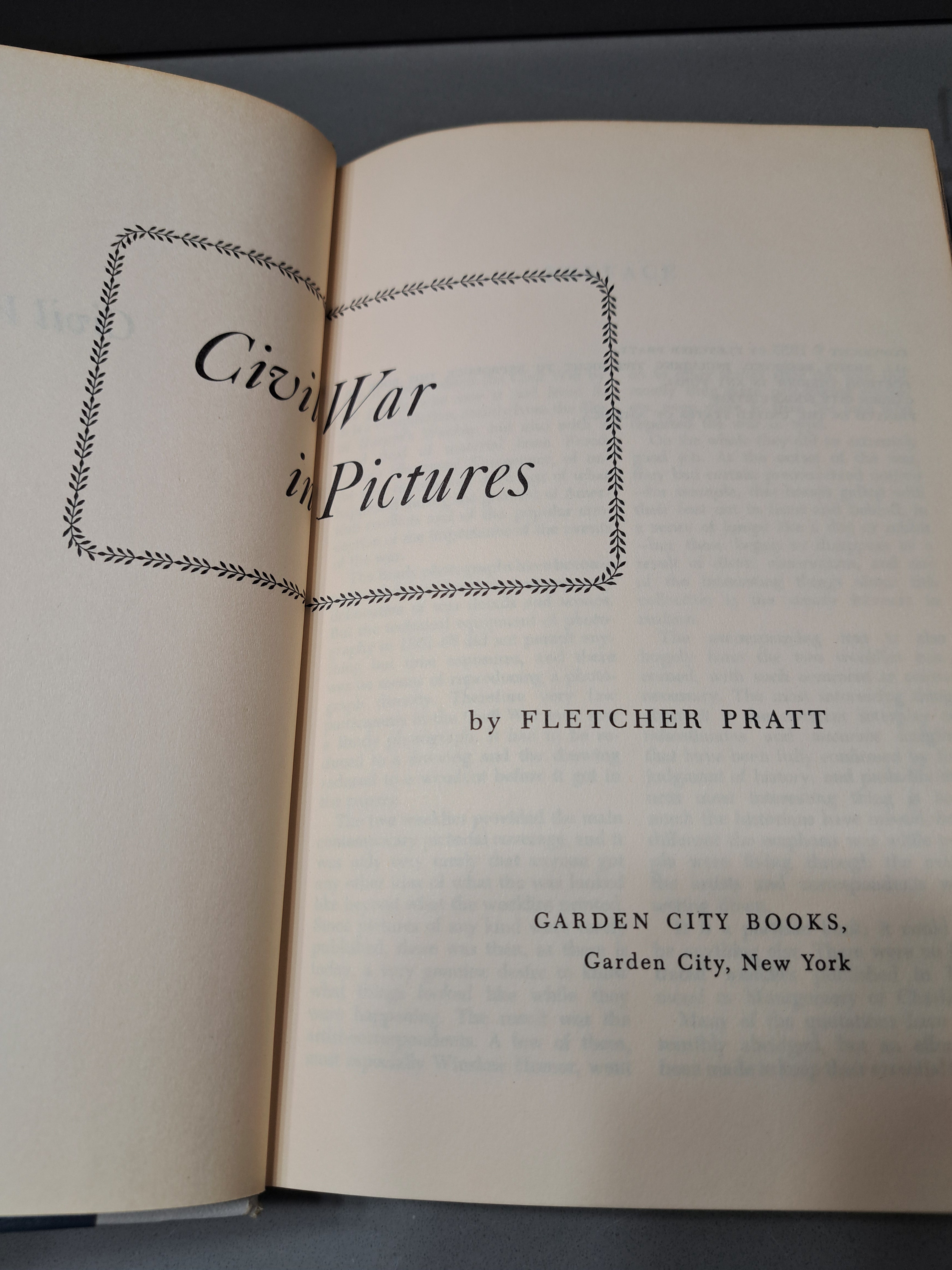Vintage 1955 Civil War in Pictures by Fletcher Pratt
