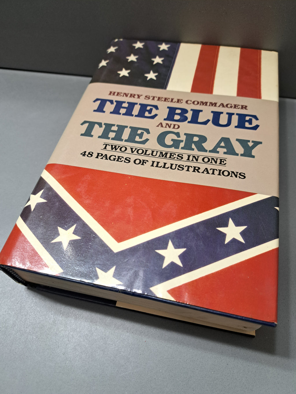 Vintage 1982 Henry Steele Commager The Blue and The Gray Two Volumes in One 49 pages of Illustrations
